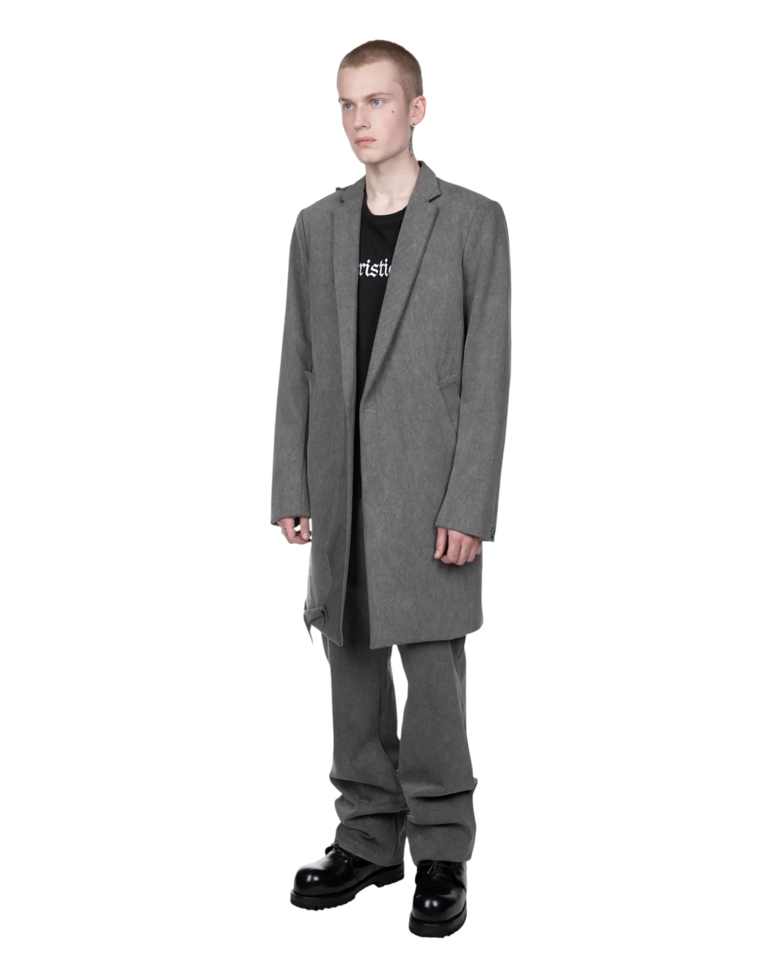 Alexander Digenova Cut Out Coat Grey - Image 4