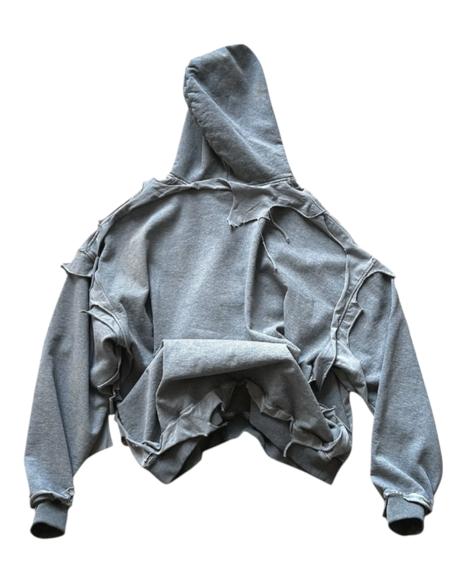 Alexander Digenova Cut Out Hoodie Grey - Image 2