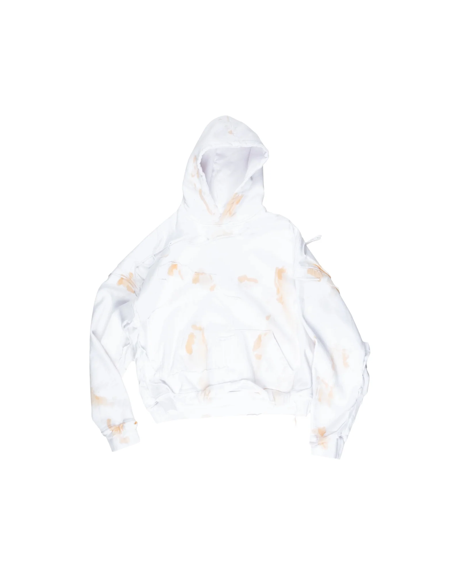 Alexander Digenova Cut Out Hoodie White