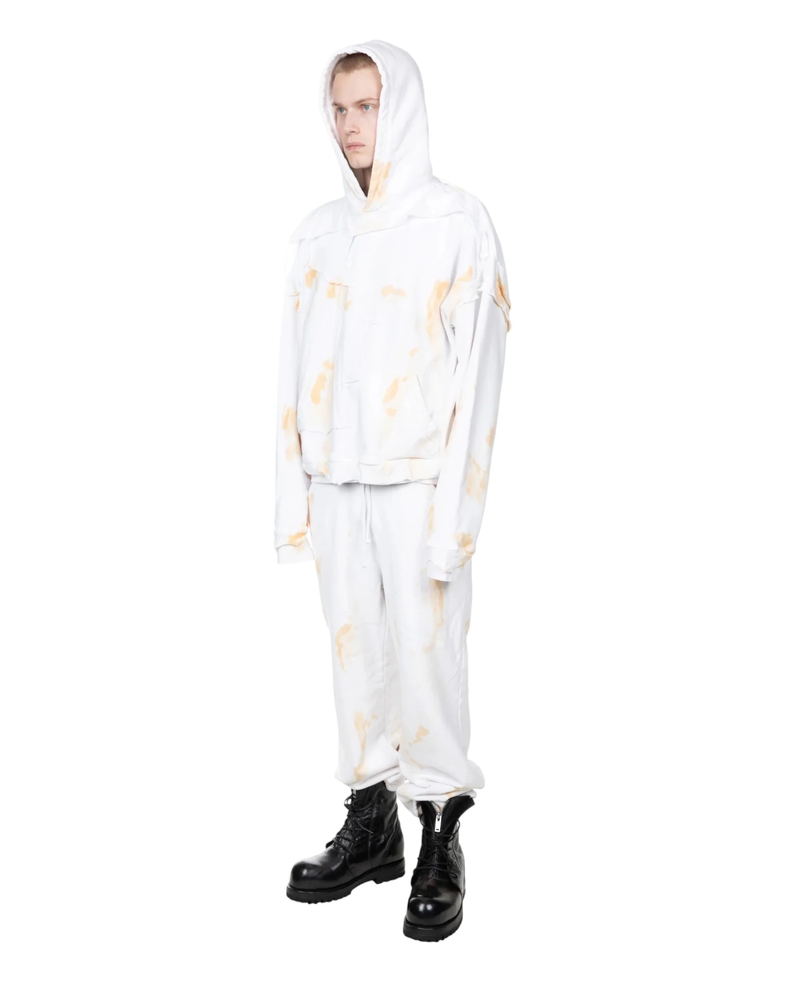 Alexander Digenova Cut Out Hoodie White - Image 4