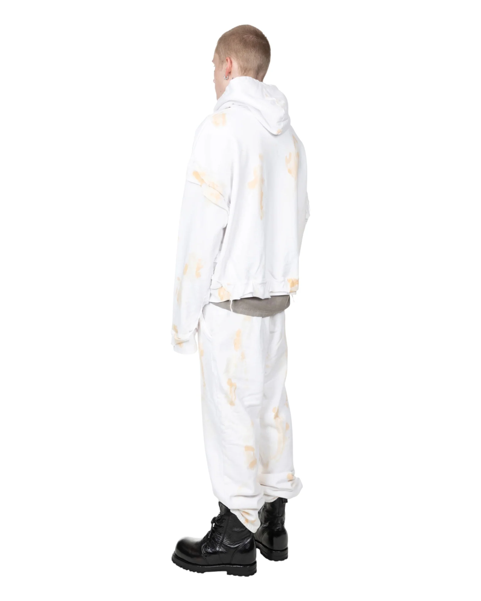 Alexander Digenova Cut Out Hoodie White - Image 5