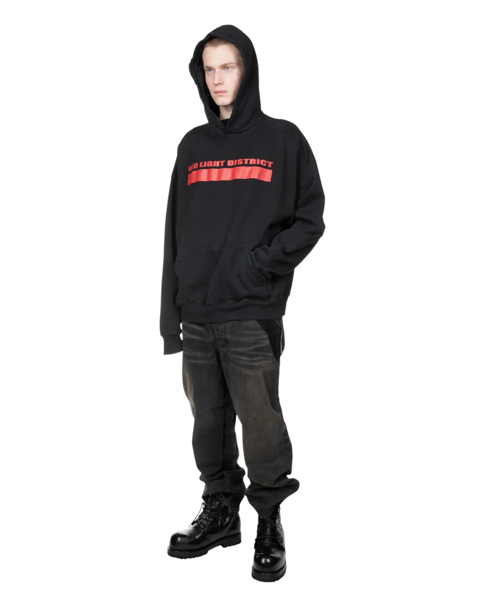 Alexander Digenova Red Light District Hoodie Black - Image 5