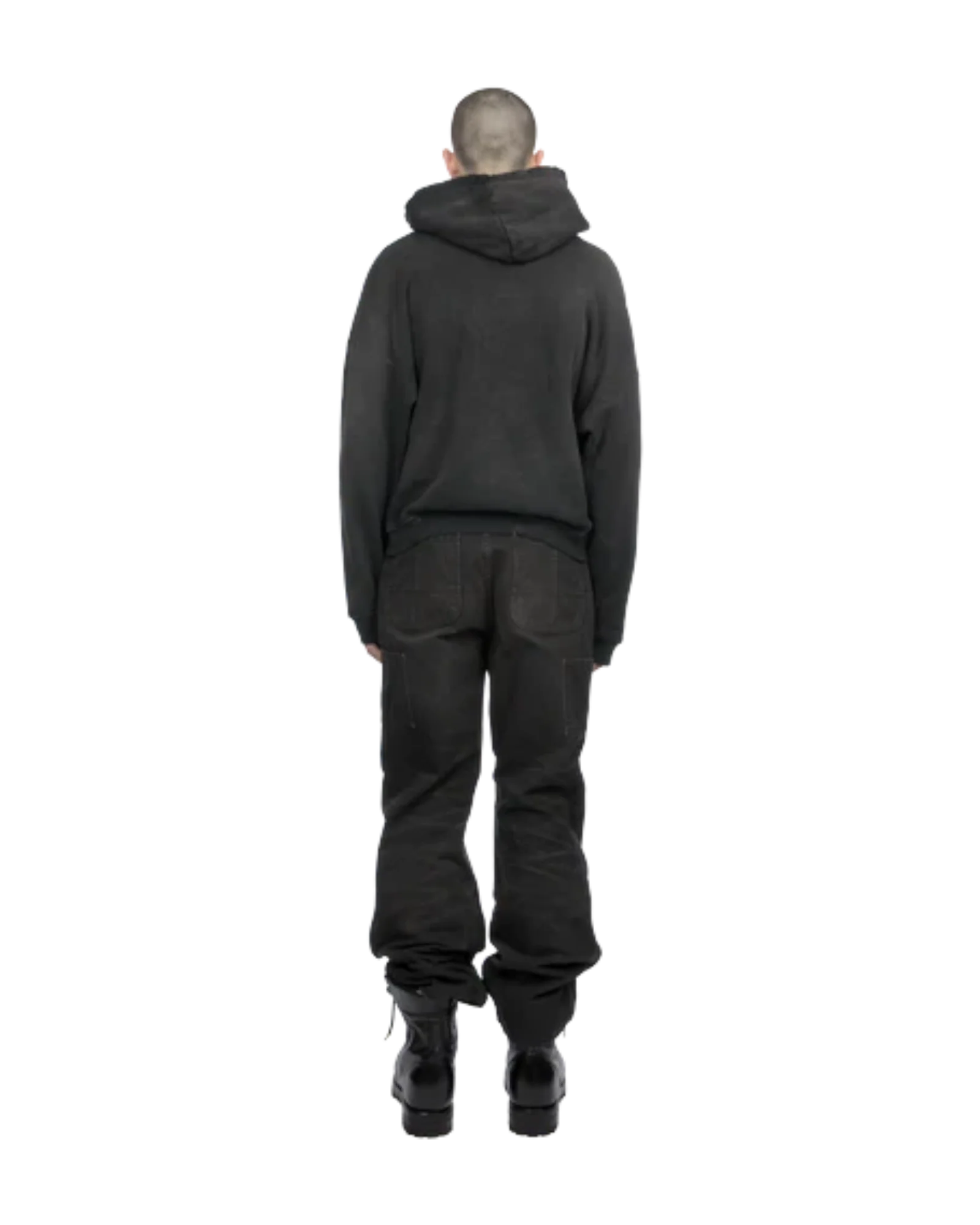 Alexander Digenova Rubber Band Hoodie Intage Black - Image 5