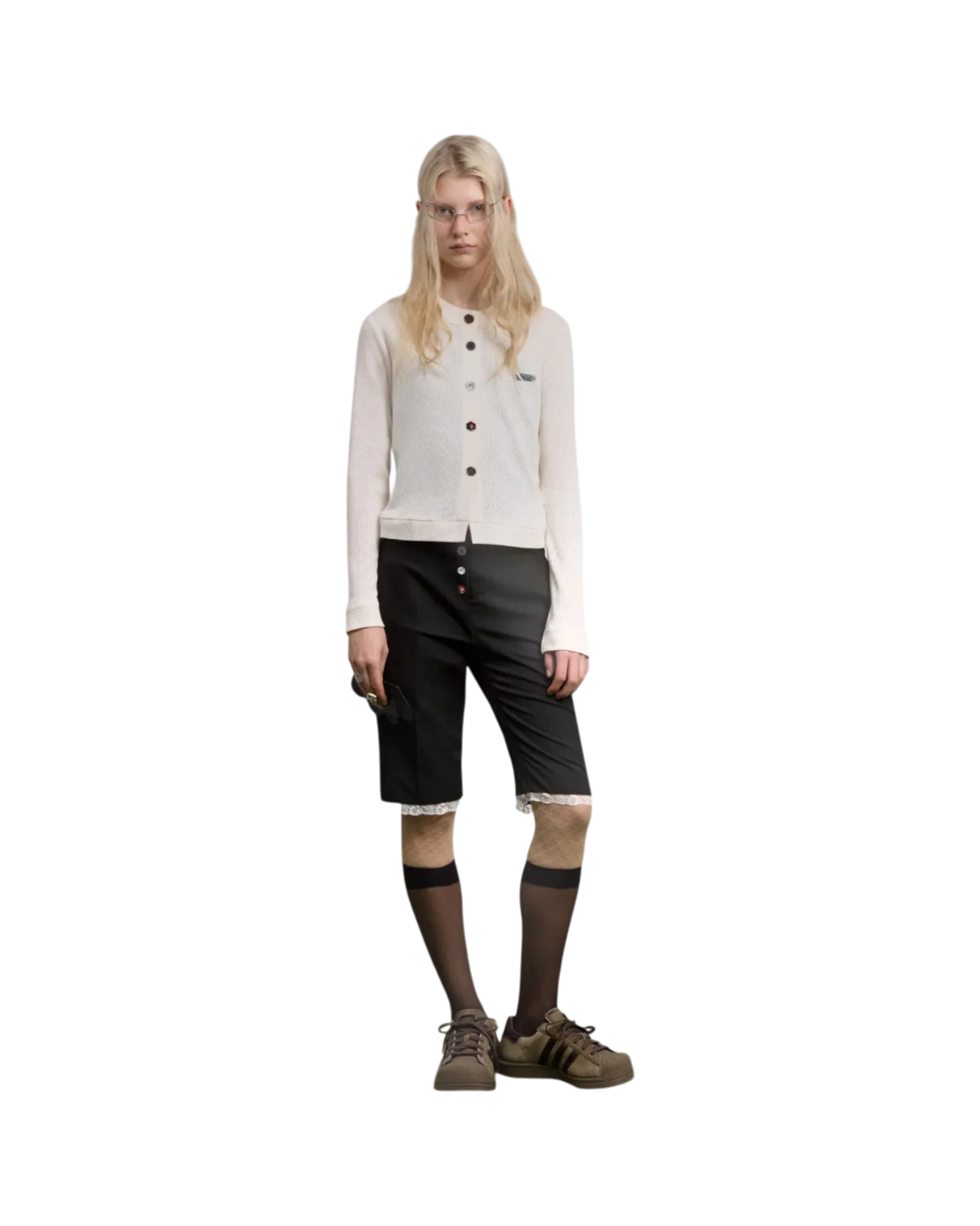 Avavav Button-Up Cardigan White - Image 4