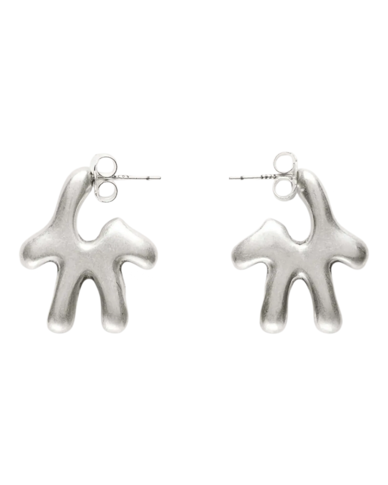 Avavav Earrings Old lady Brushed Silver