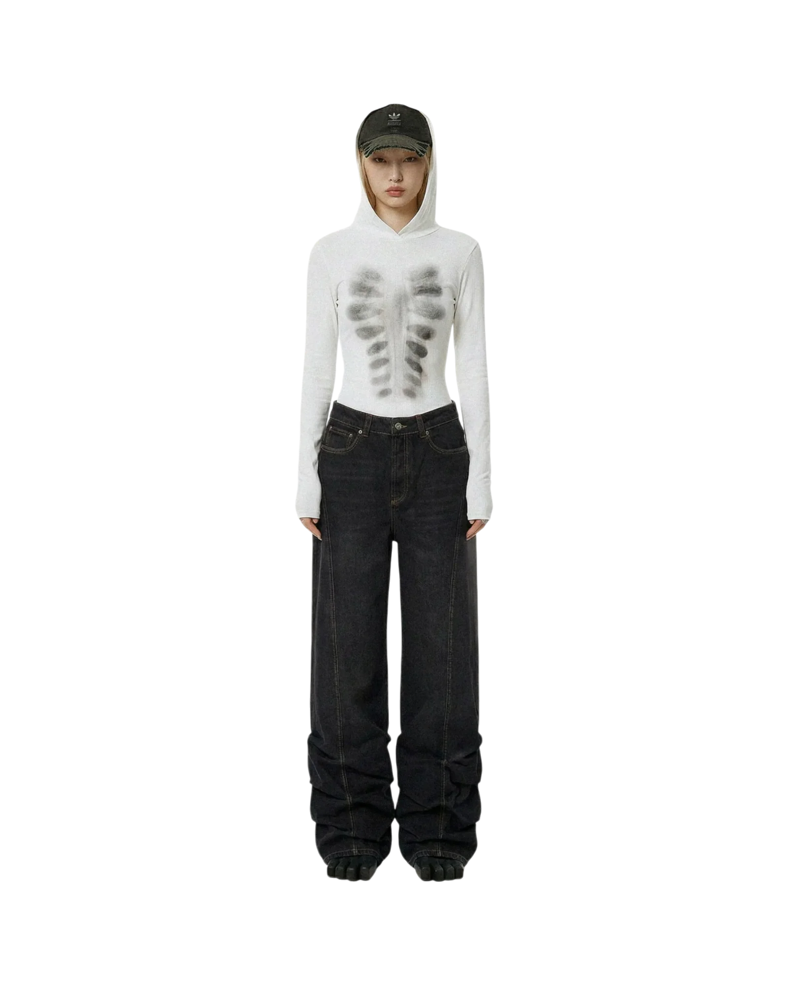 Avavav Hooded Top Printed X-Ray White - Image 3