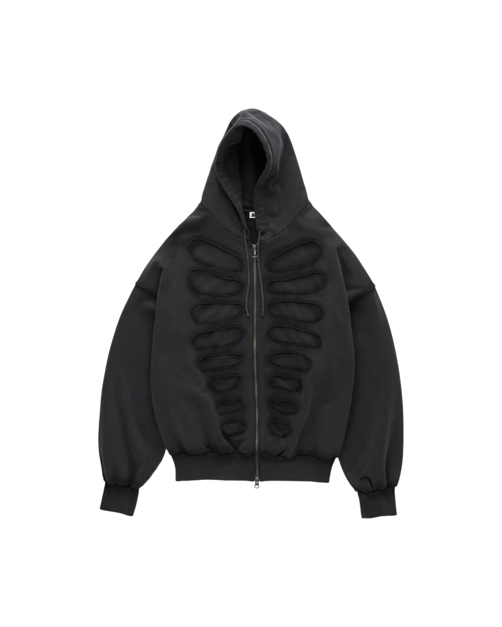 Avavav Os Shoulderless Hoodie Cut-Out Application Black