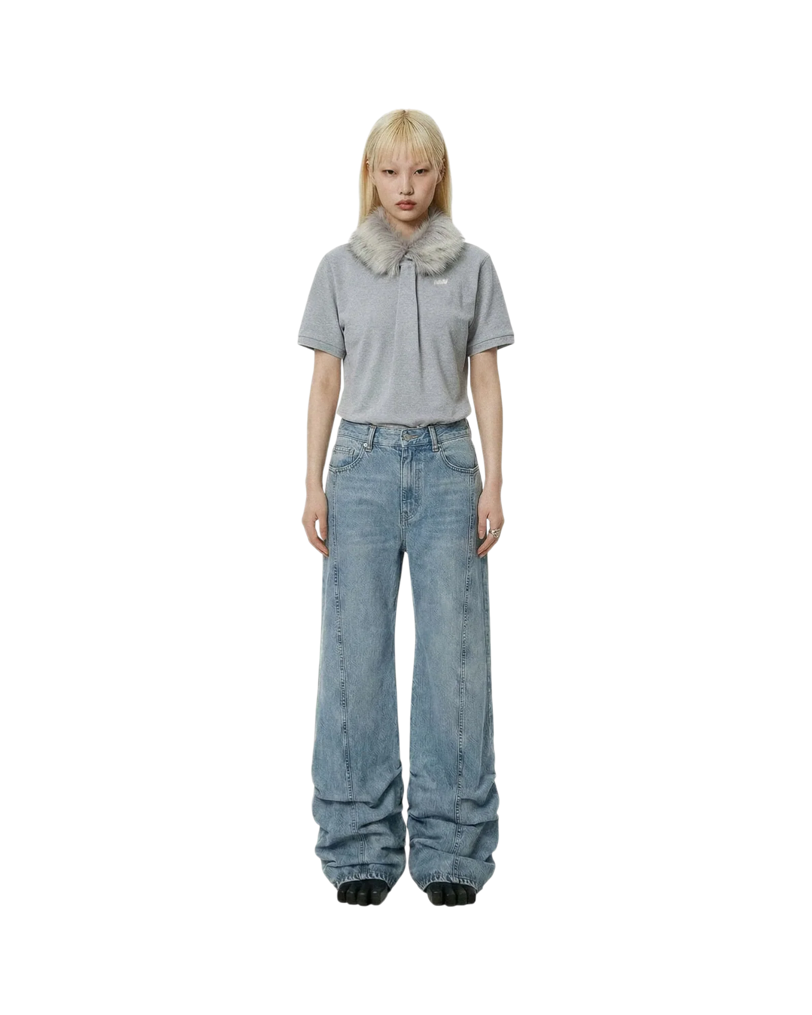 Avavav Pleated Jeans Blue - Image 3
