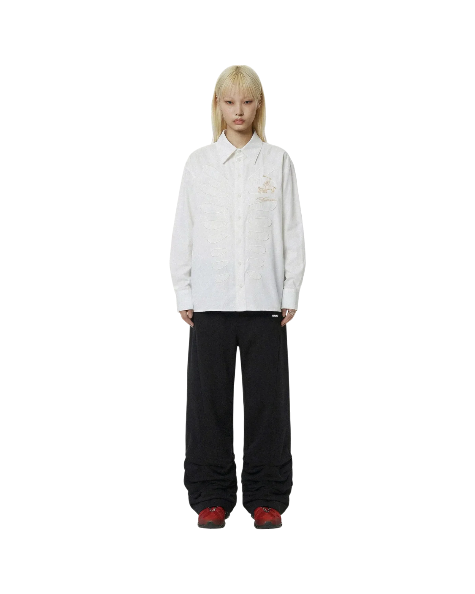 Avavav Pleated Track Pants Black - Image 3
