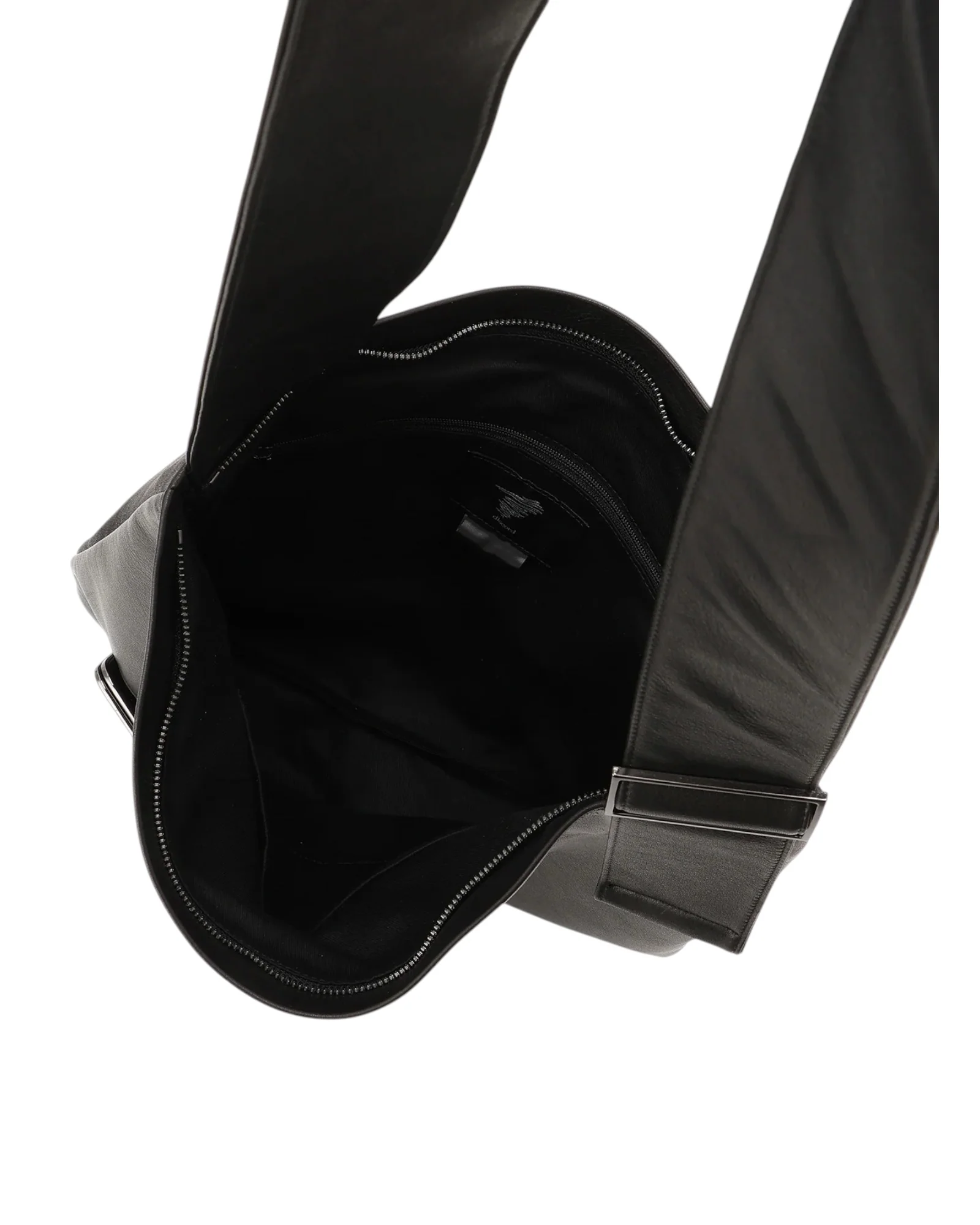 Discord by Yohji Yamamoto Clasp Pocket Shoulder Bag Black - Image 5