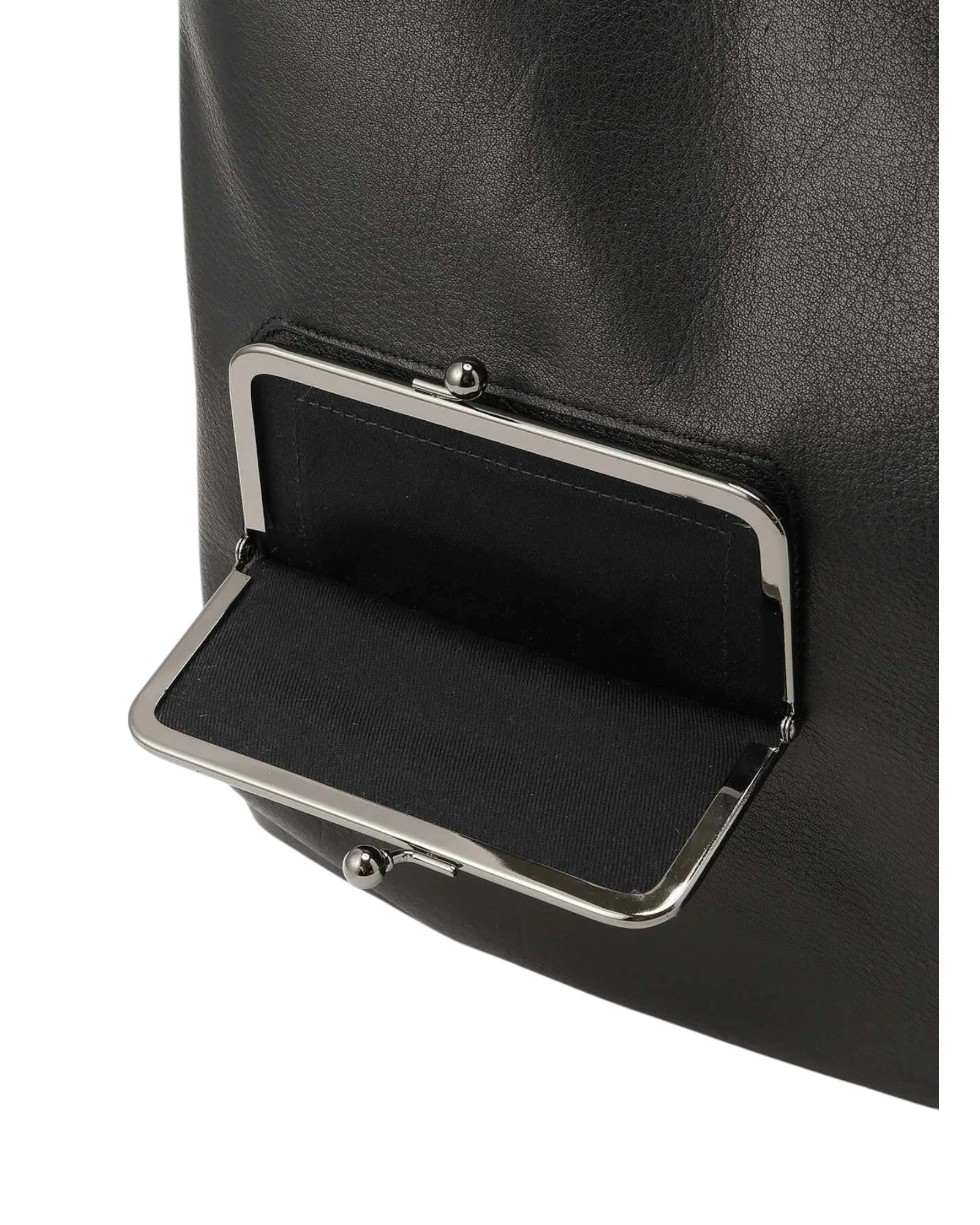 Discord by Yohji Yamamoto Clasp Pocket Shoulder Bag Black - Image 6