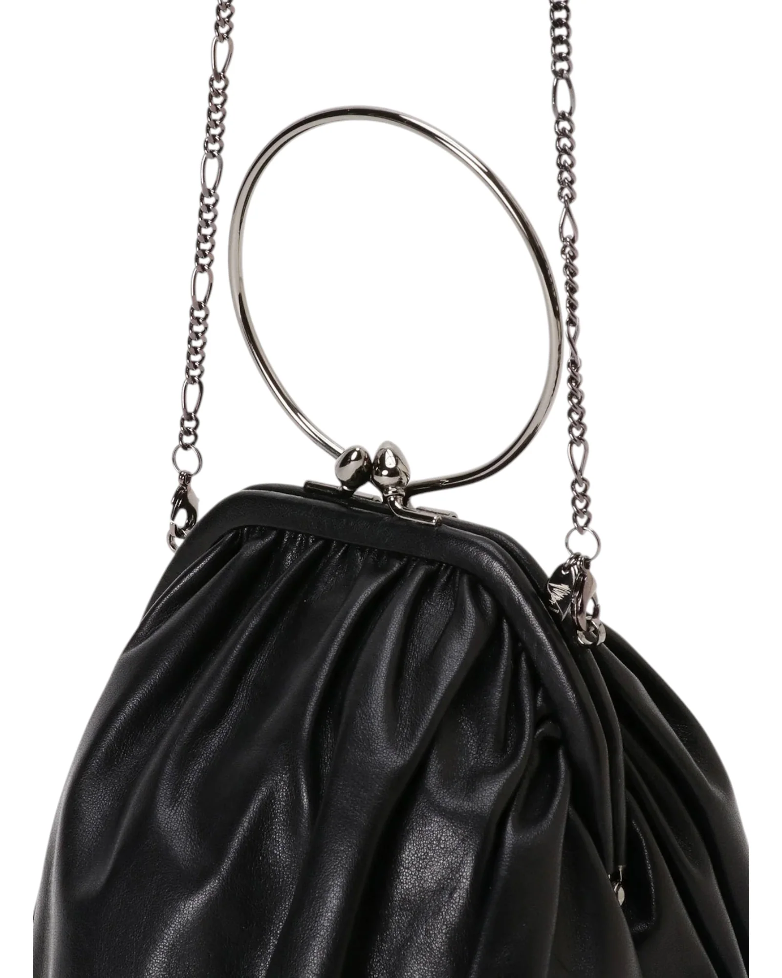 Discord by Yohji Yamamoto Drape Clasp Pouch Black - Image 4