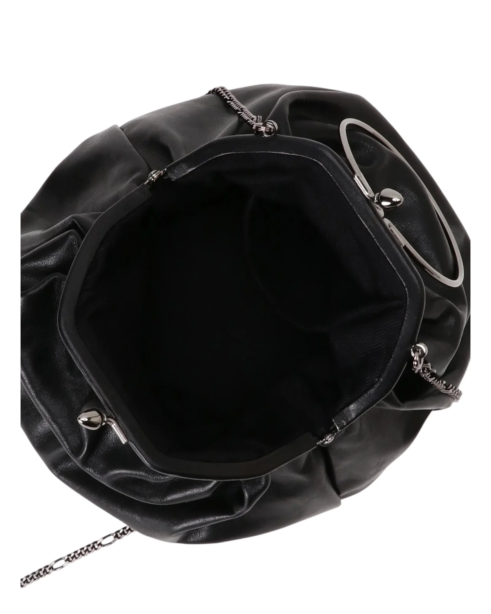 Discord by Yohji Yamamoto Drape Clasp Pouch Black - Image 5