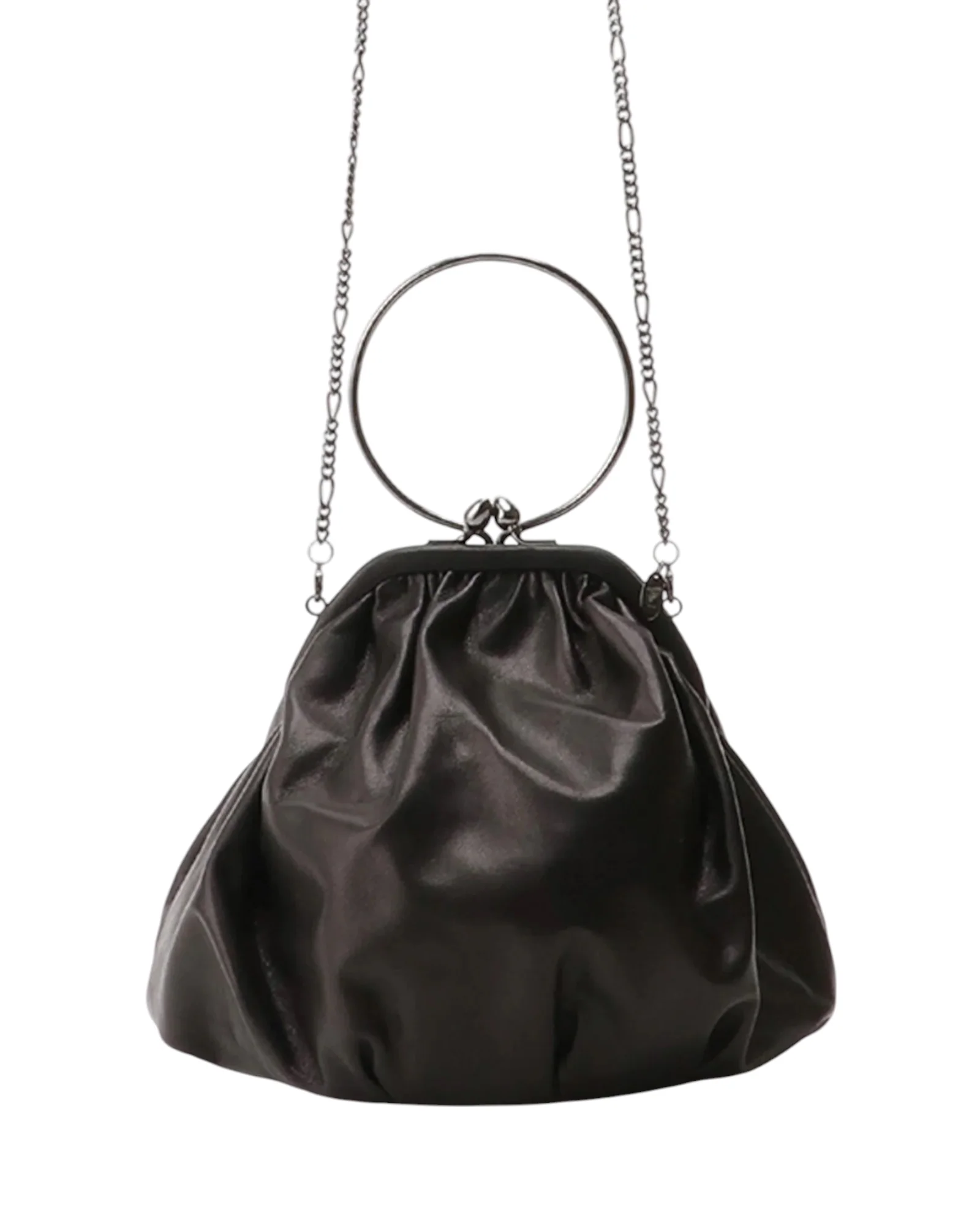 Discord by Yohji Yamamoto Drape Clasp Pouch Black - Image 7