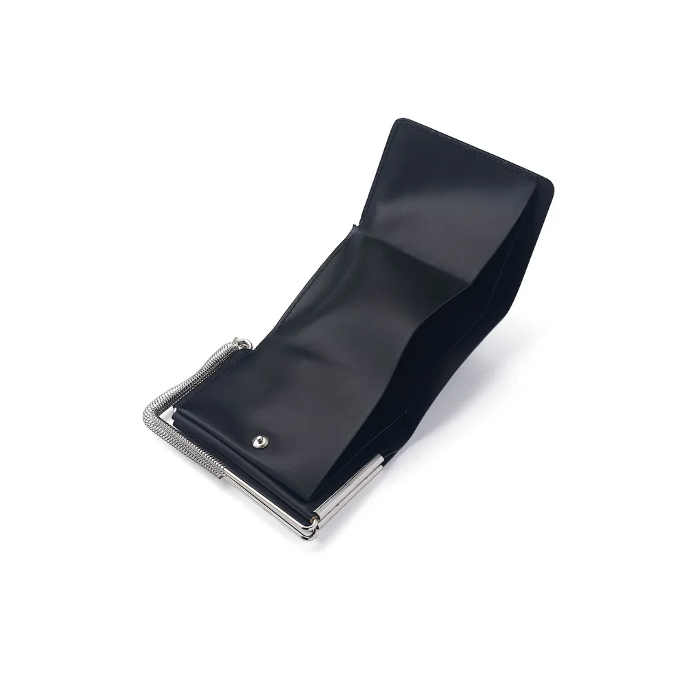 ED ROBERT JUDSON Coil Spring Trifold Wallet Black - Image 3
