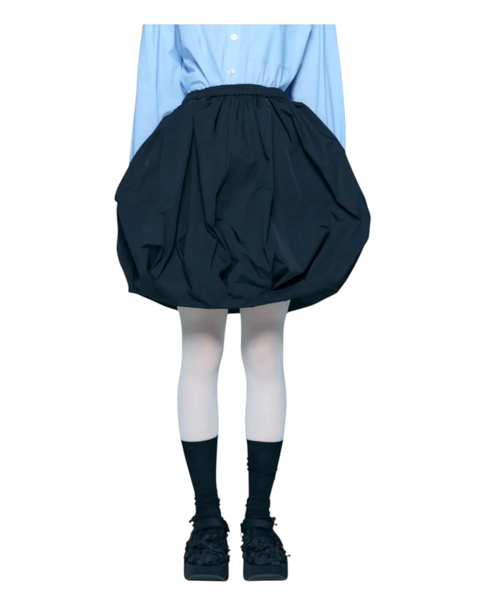 Enfold Balloon Mini Skirt Black - Image 2