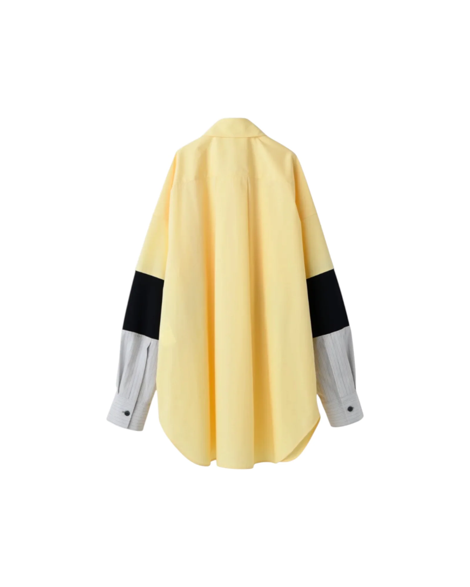 Enfold Combination Knit Shirt Light Yellow - Image 2