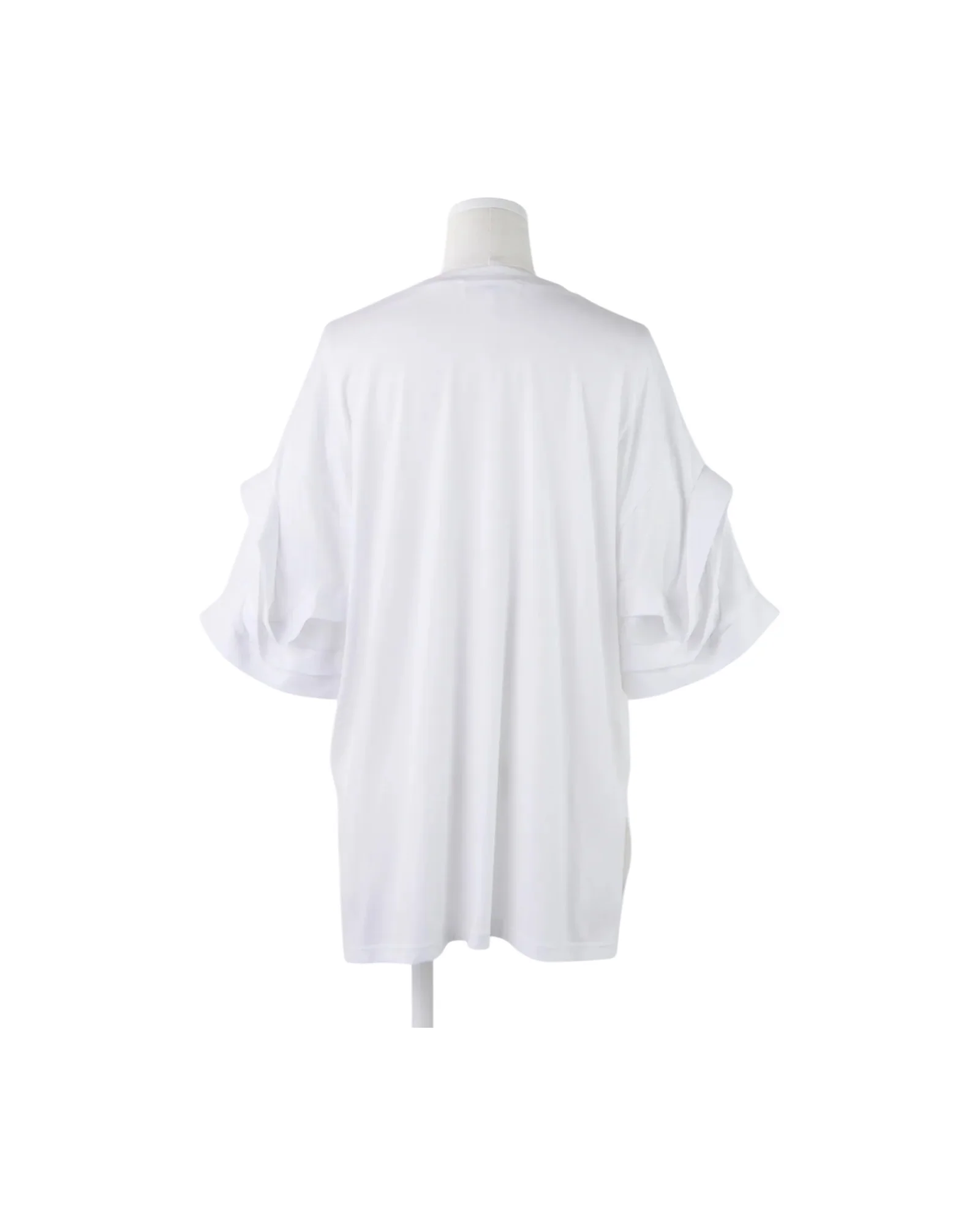 Enfold Flower Sleeves T-Shirt White - Image 3