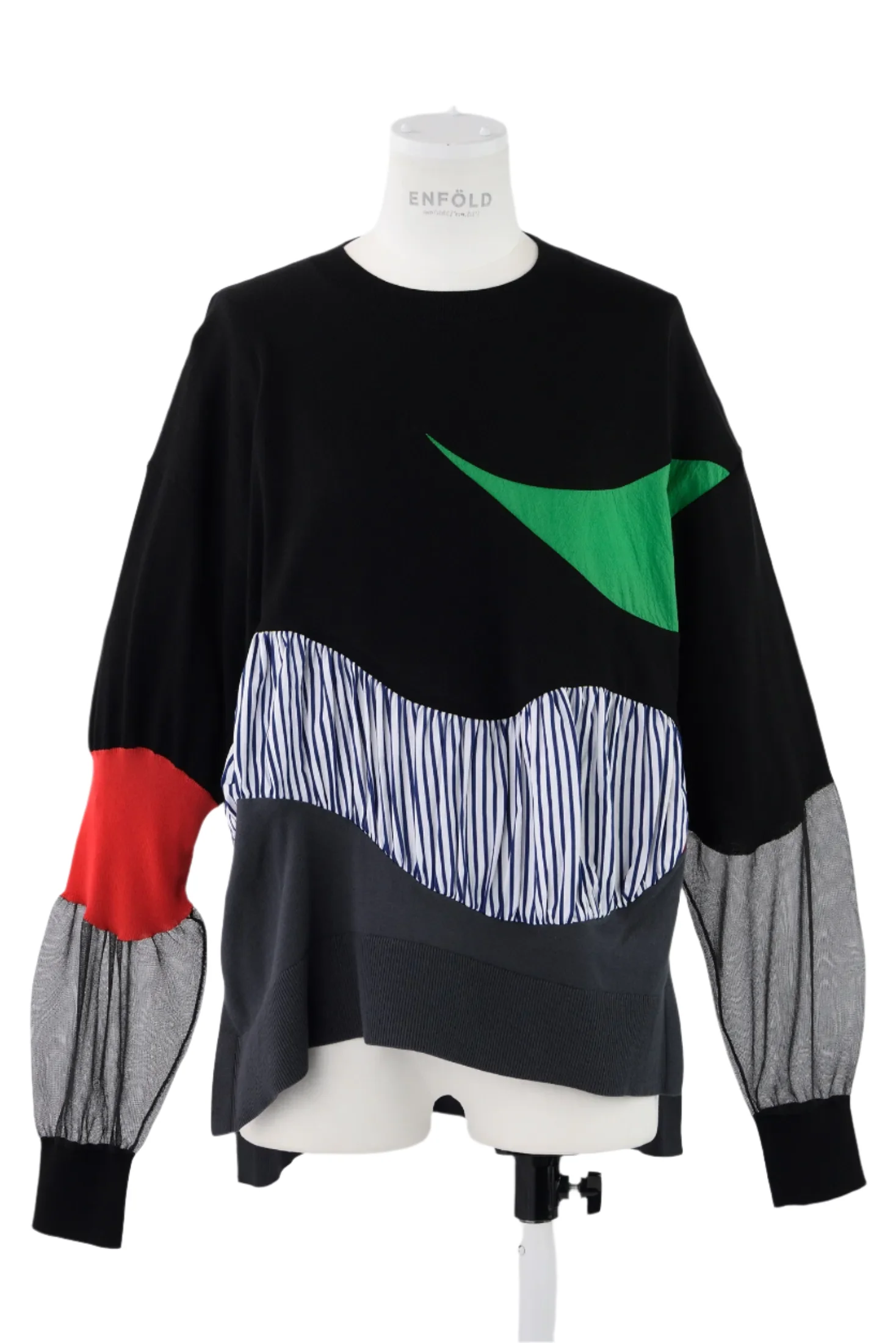 Enfold Mixed Colour Pullover Multi - Image 2
