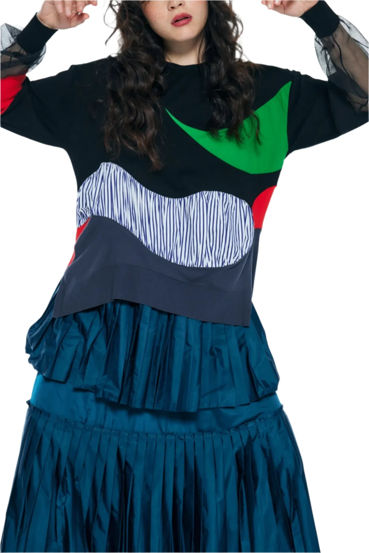 Enfold Mixed Colour Pullover Multi - Image 4