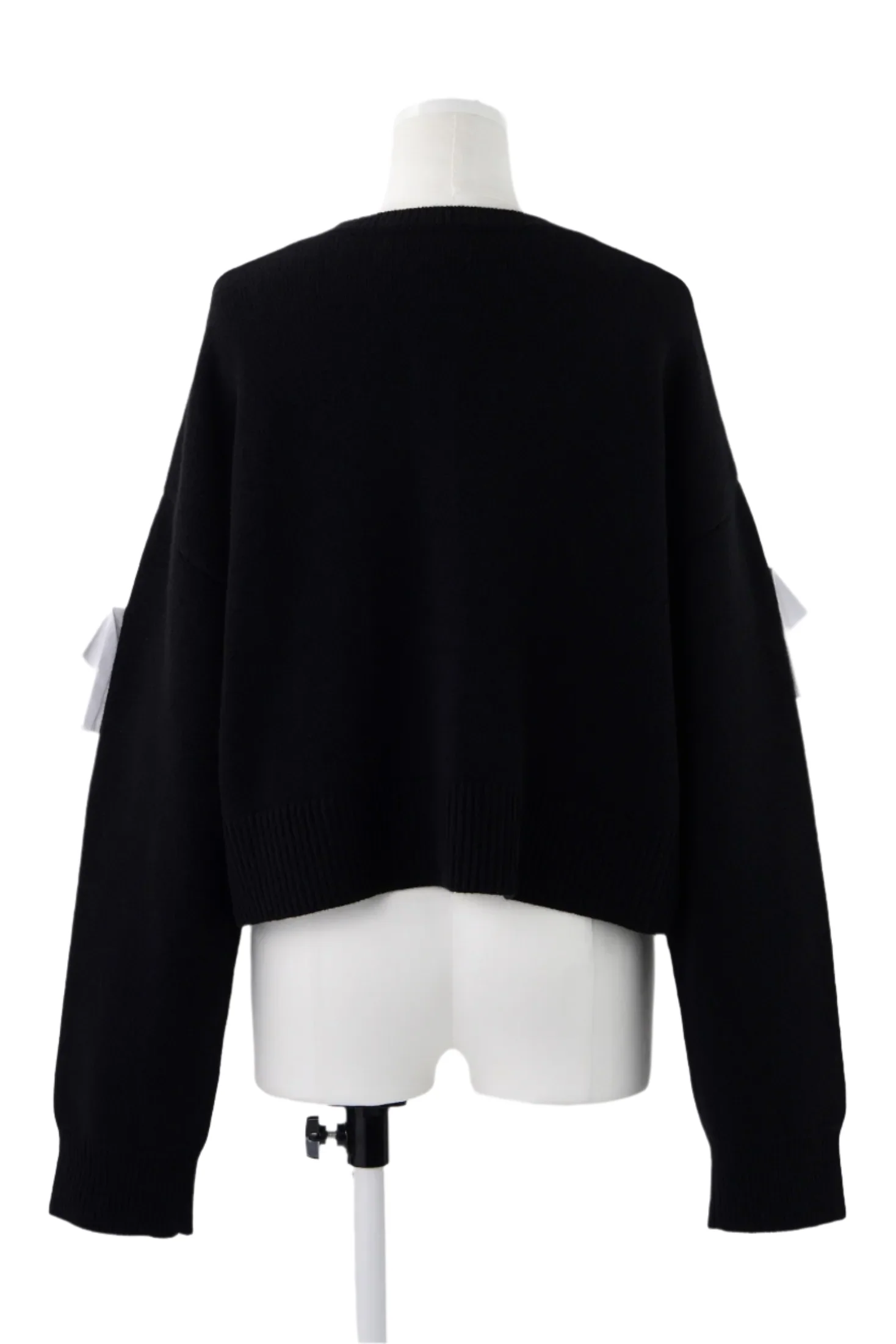 Enfold Motif Elephant Knitted Cardigan Black - Image 3