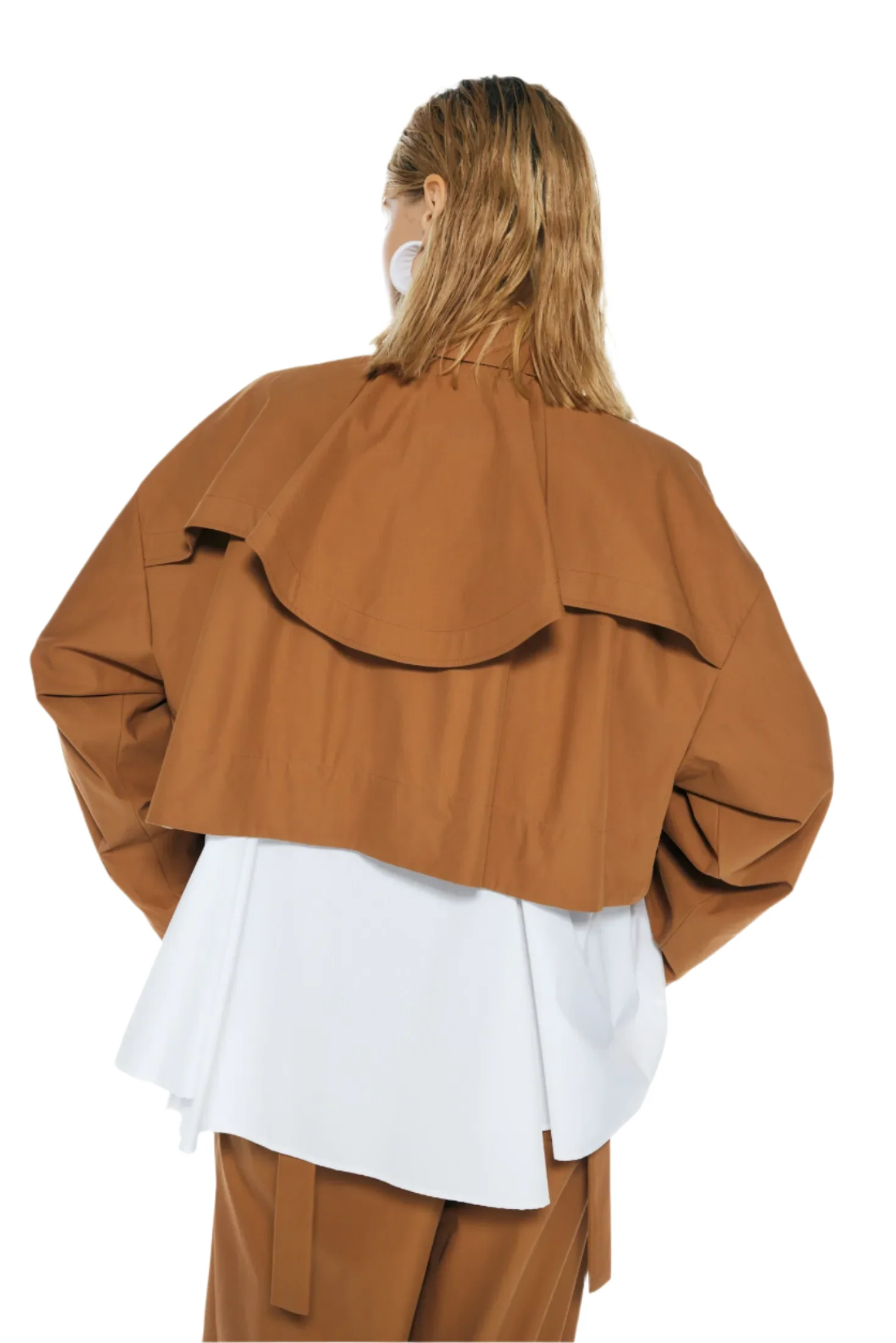 Enfold Two-Way Trench Coat Beige - Image 6