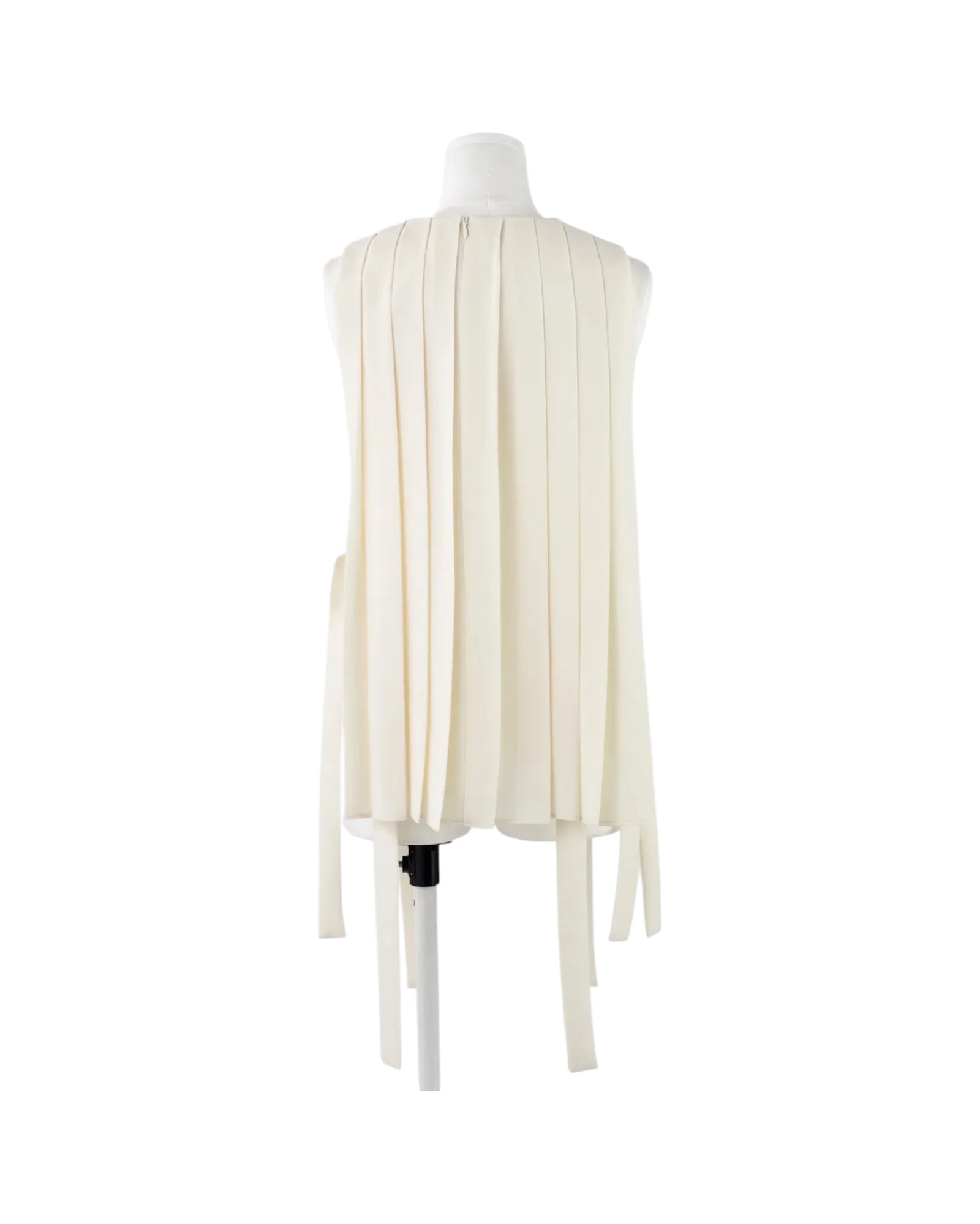 Enfold Pleated Vest Off White - Image 3