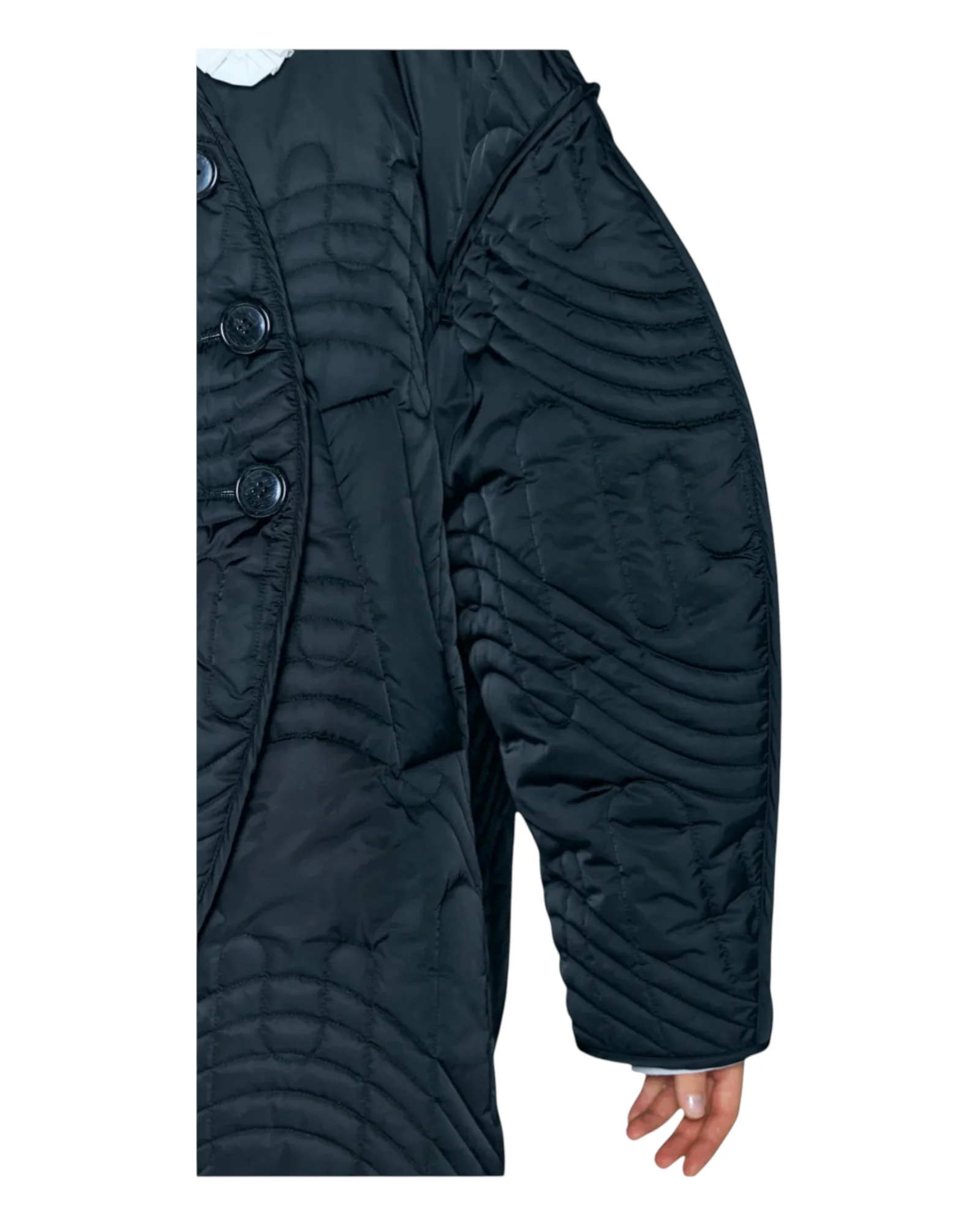 Enfold Quilted Jacket Black - Image 10