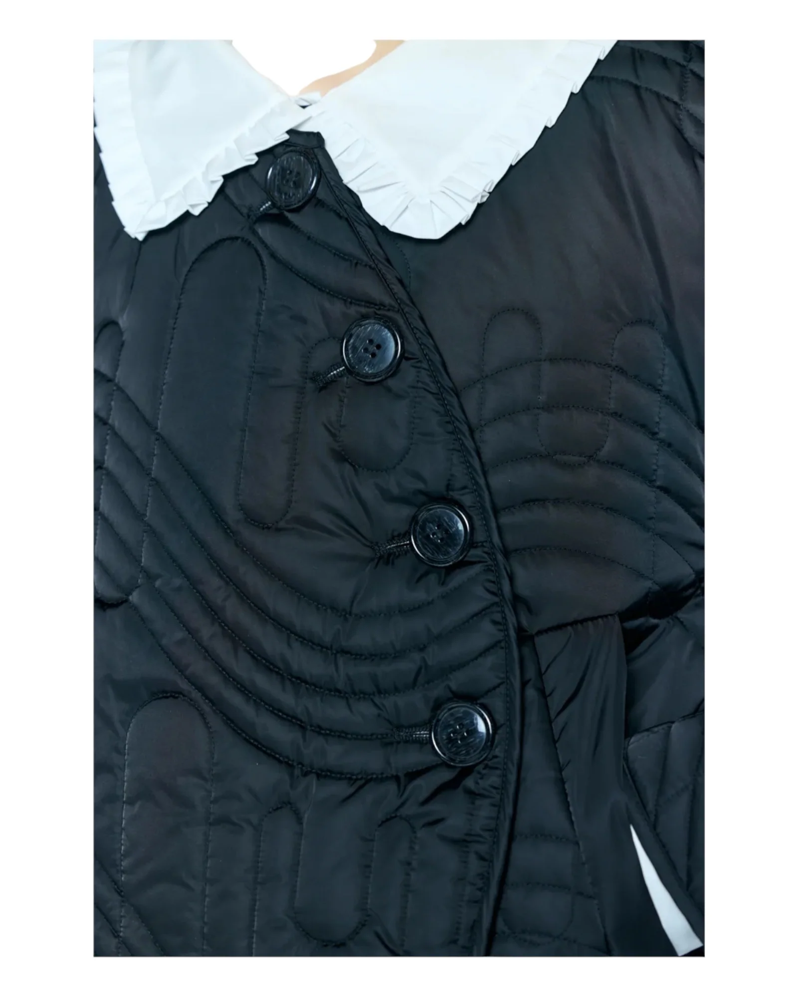 Enfold Quilted Jacket Black - Image 9
