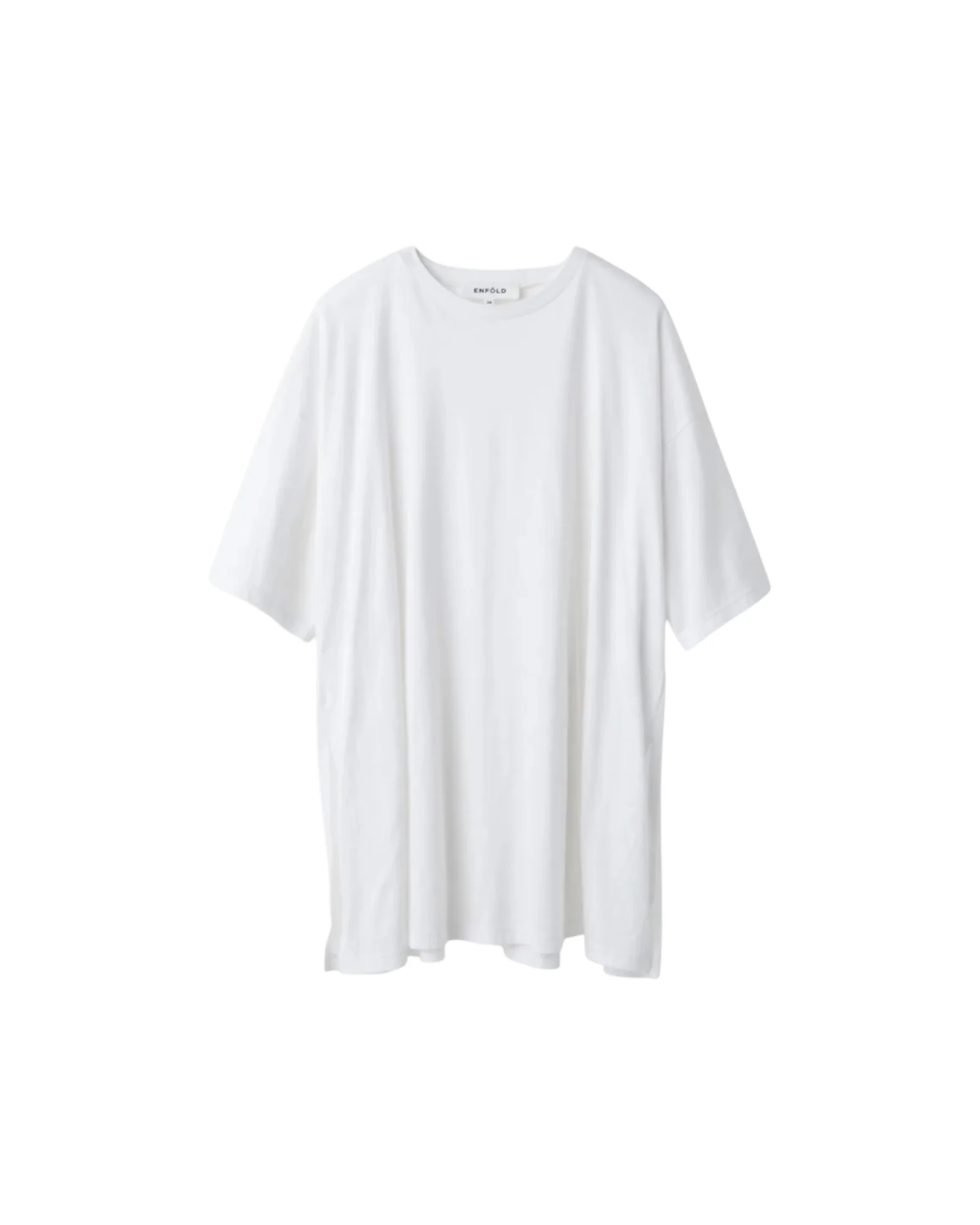 Enfold Slit Sleeve T-shirt White
