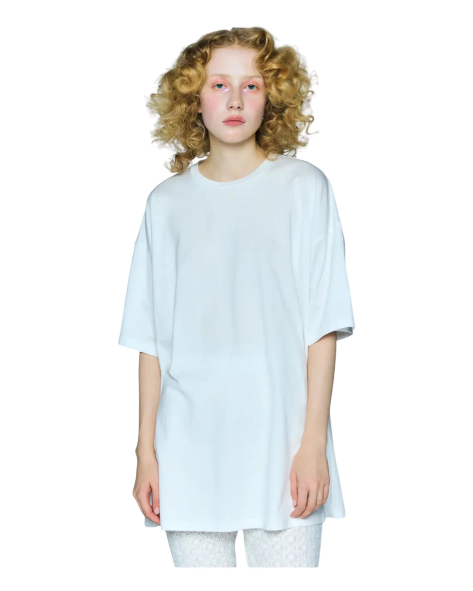 Enfold Slit Sleeve T-shirt White - Image 3