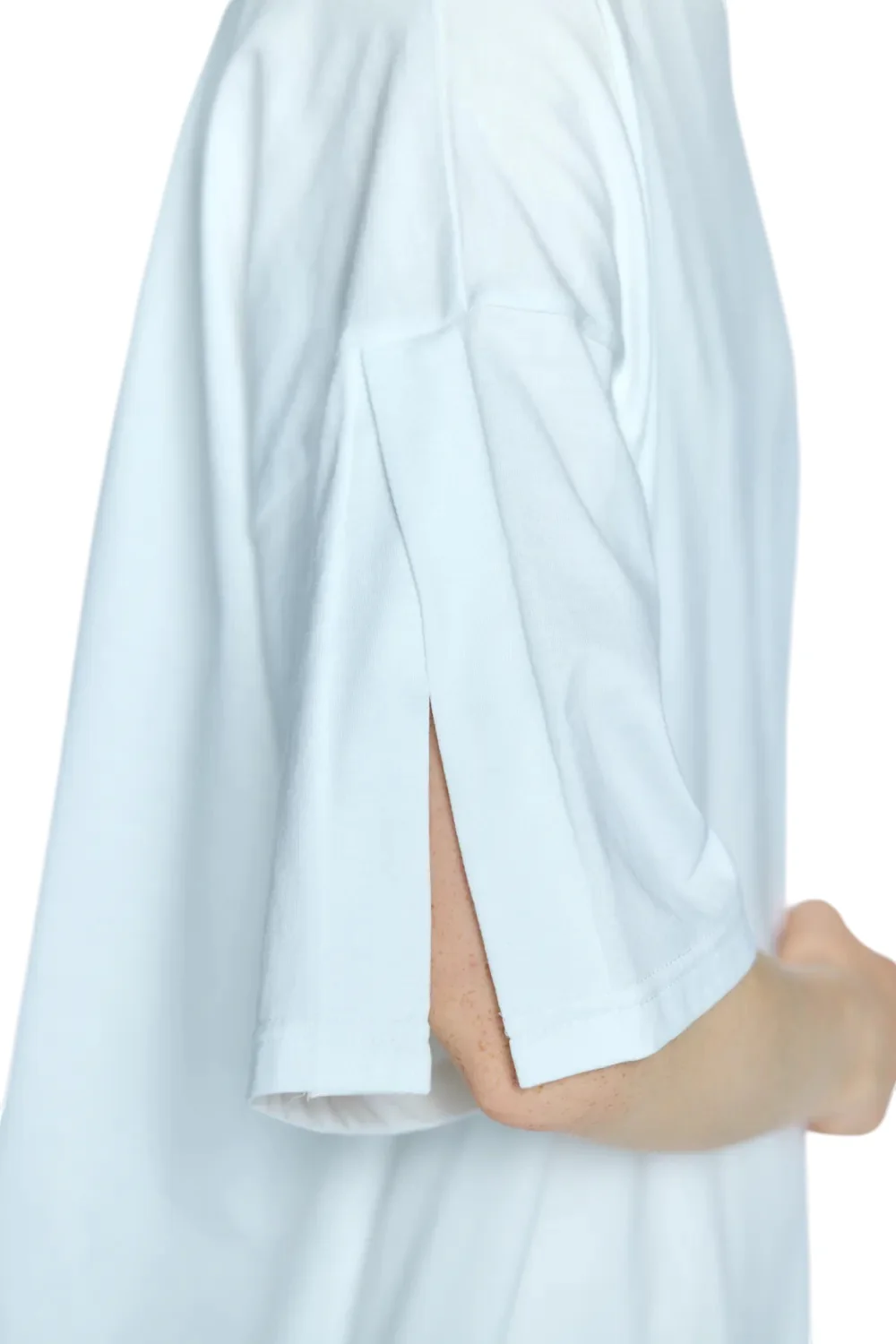 Enfold Slit Sleeve T-shirt White - Image 8