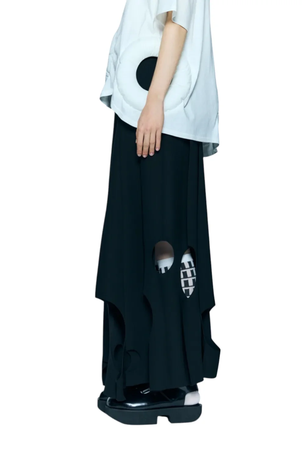 Enfold Tone Hole Skirt Black - Image 3