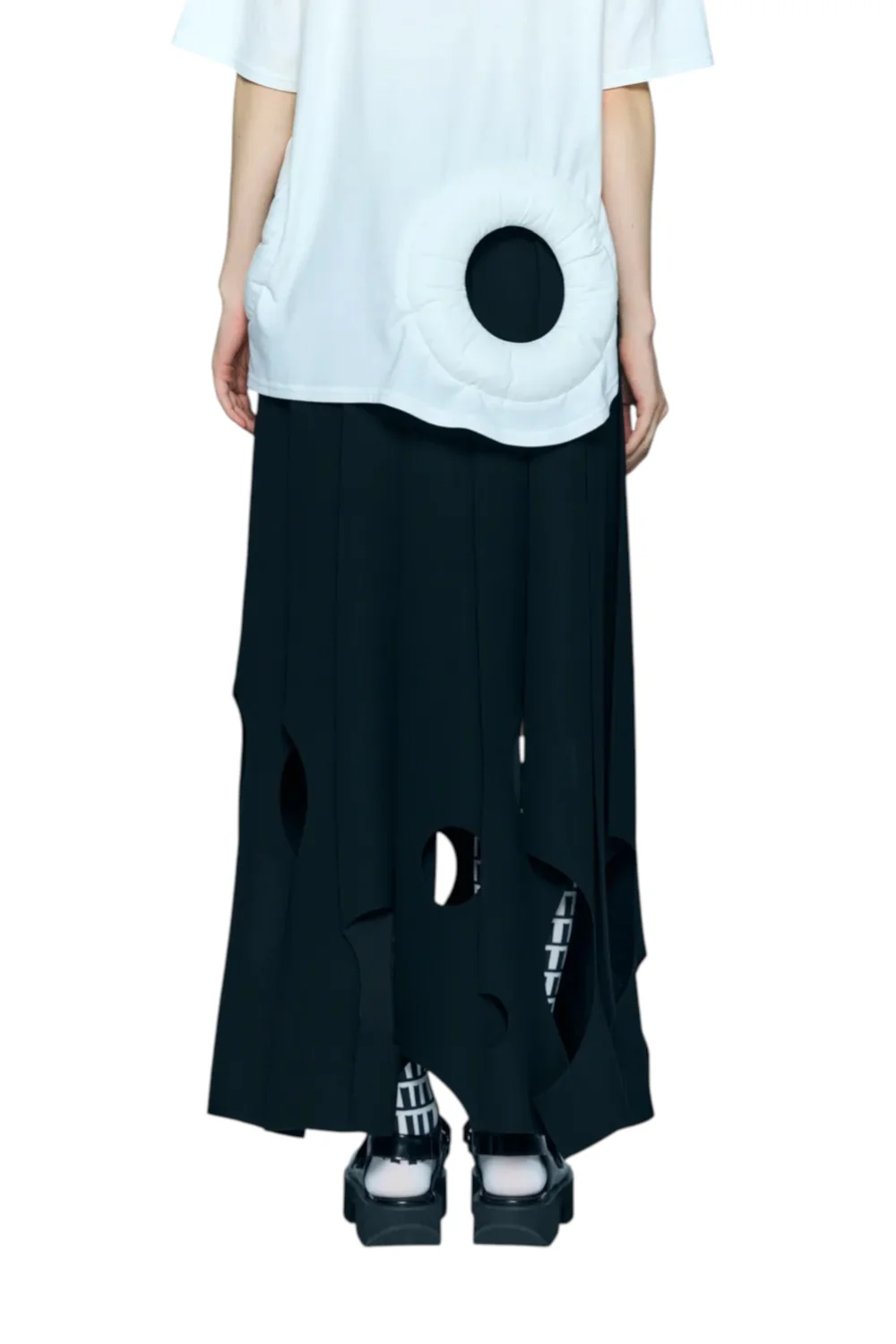 Enfold Tone Hole Skirt Black - Image 4