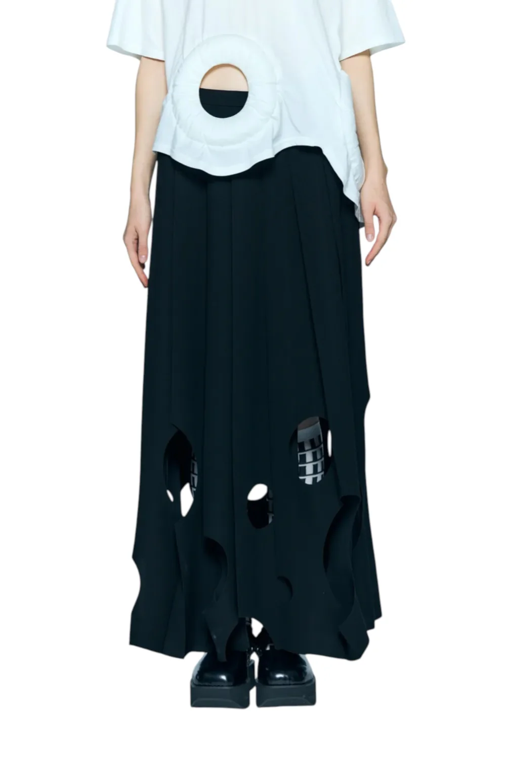 Enfold Tone Hole Skirt Black - Image 8