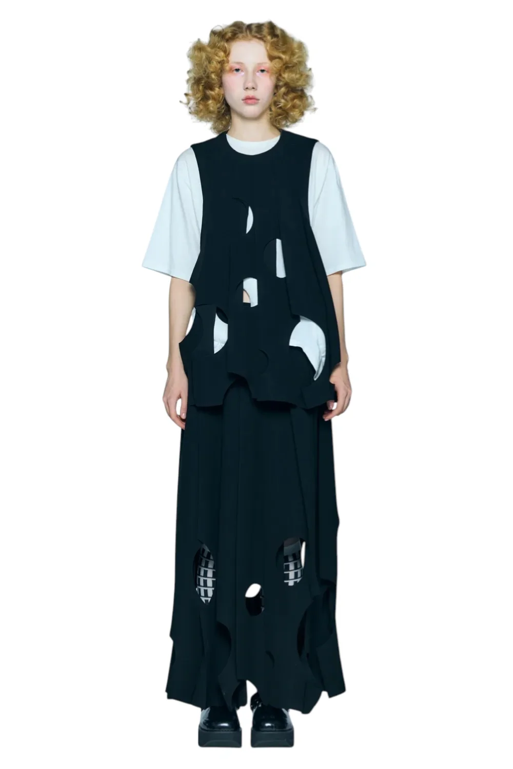 Enfold Tone Hole Skirt Black - Image 9