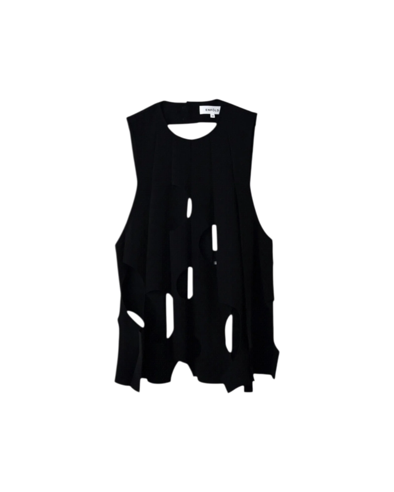Enfold Tone Hole Vest Black