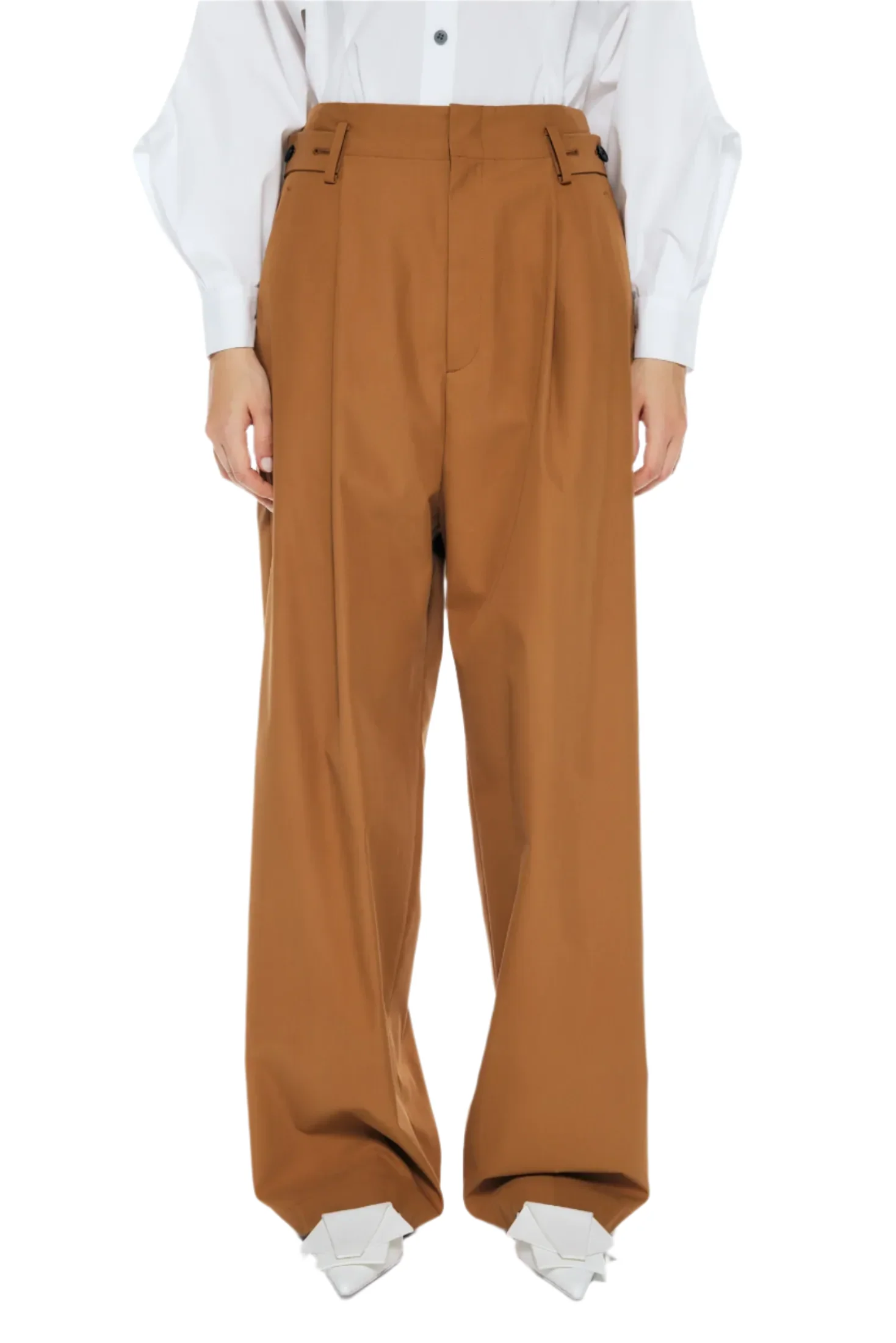 Enfold Trench Trousers Beige - Image 4