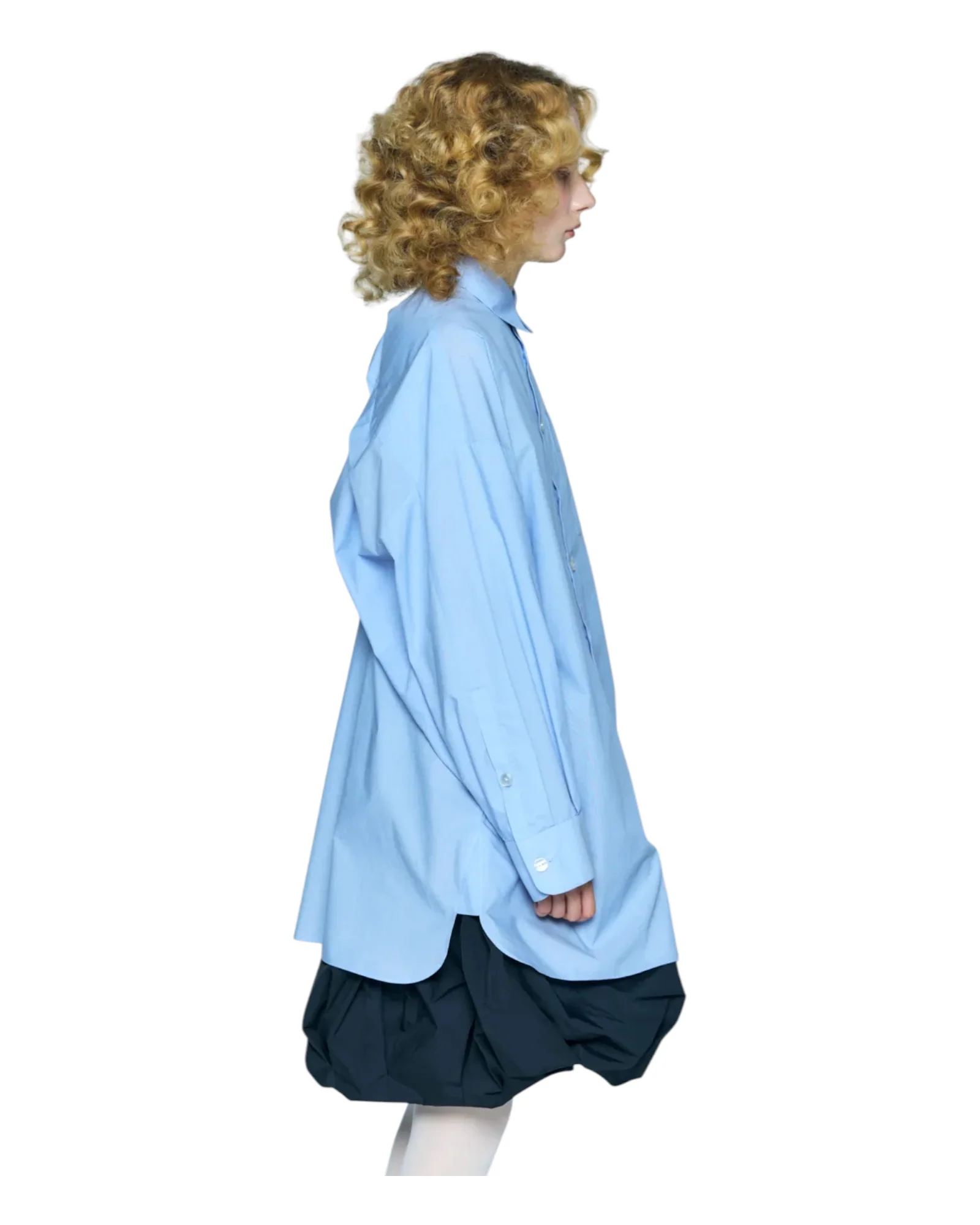 Enfold Tucked BIG Shirt Light Blue - Image 6