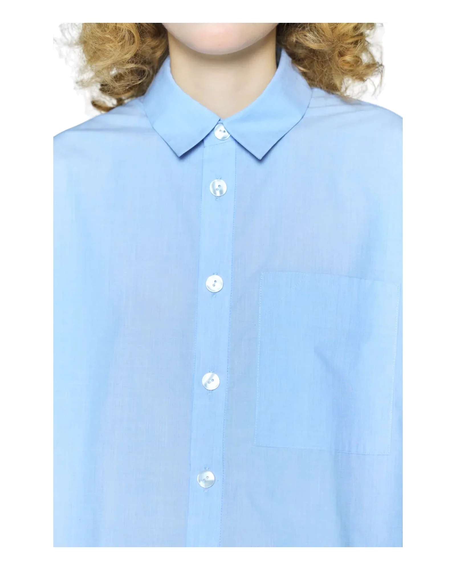 Enfold Tucked BIG Shirt Light Blue - Image 7