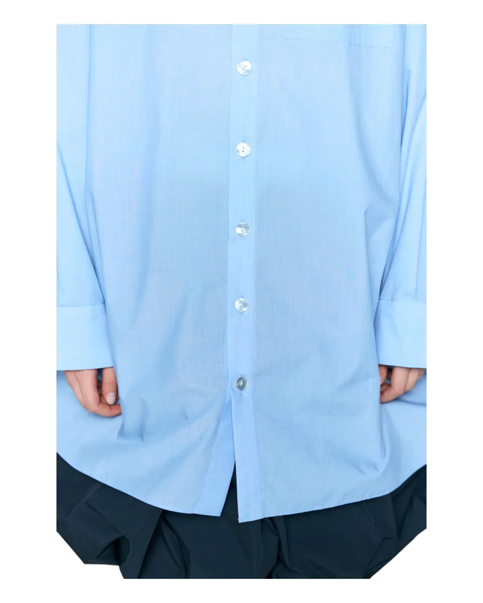 Enfold Tucked BIG Shirt Light Blue - Image 8
