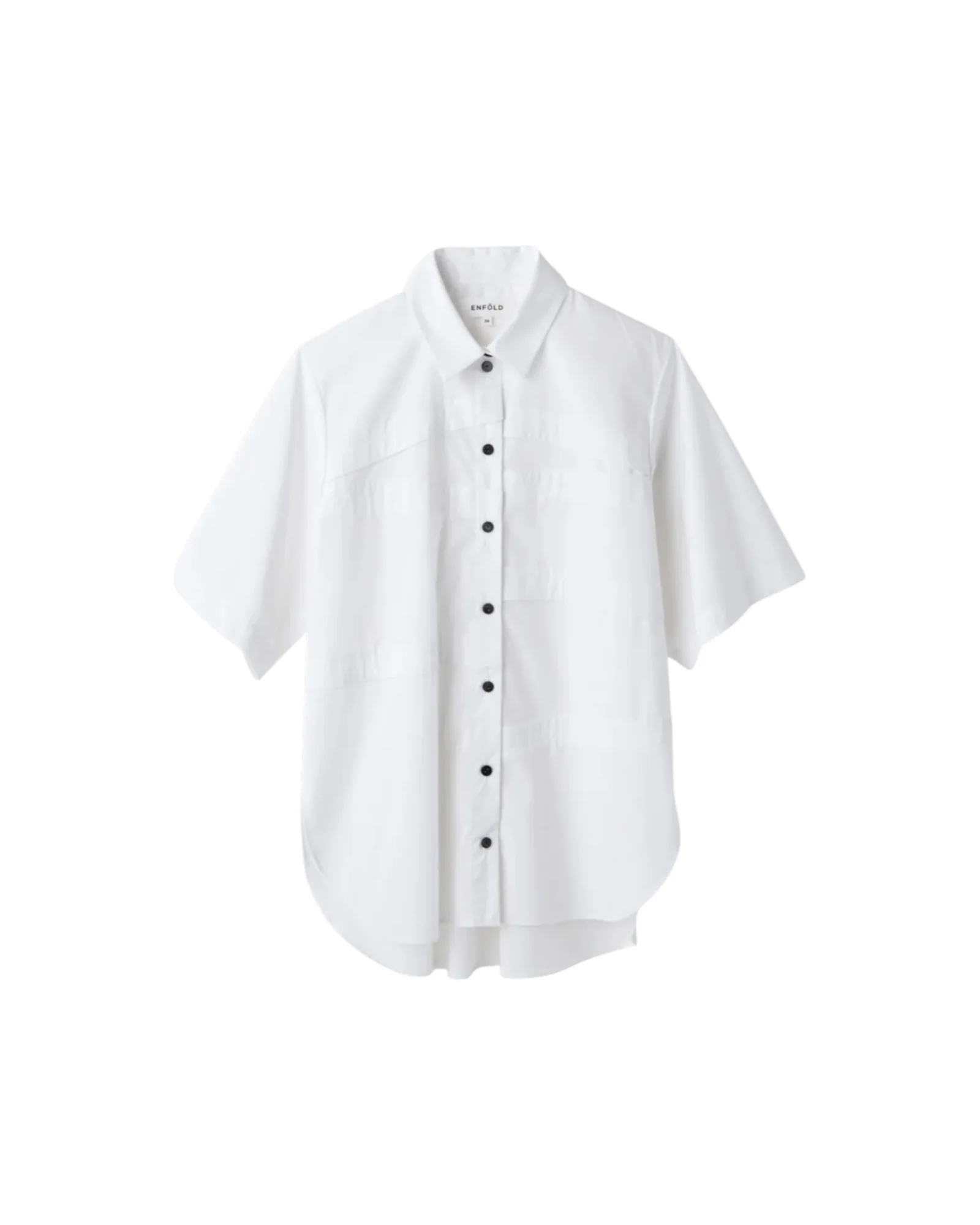 Enfold White Step Shirt White