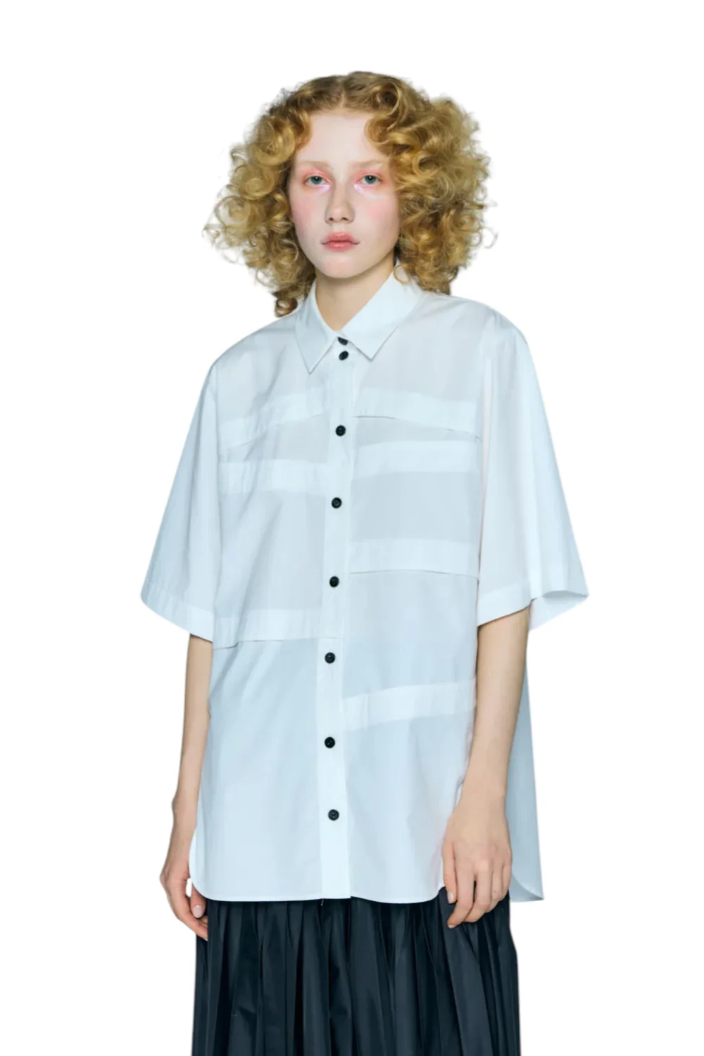 Enfold White Step Shirt White - Image 3