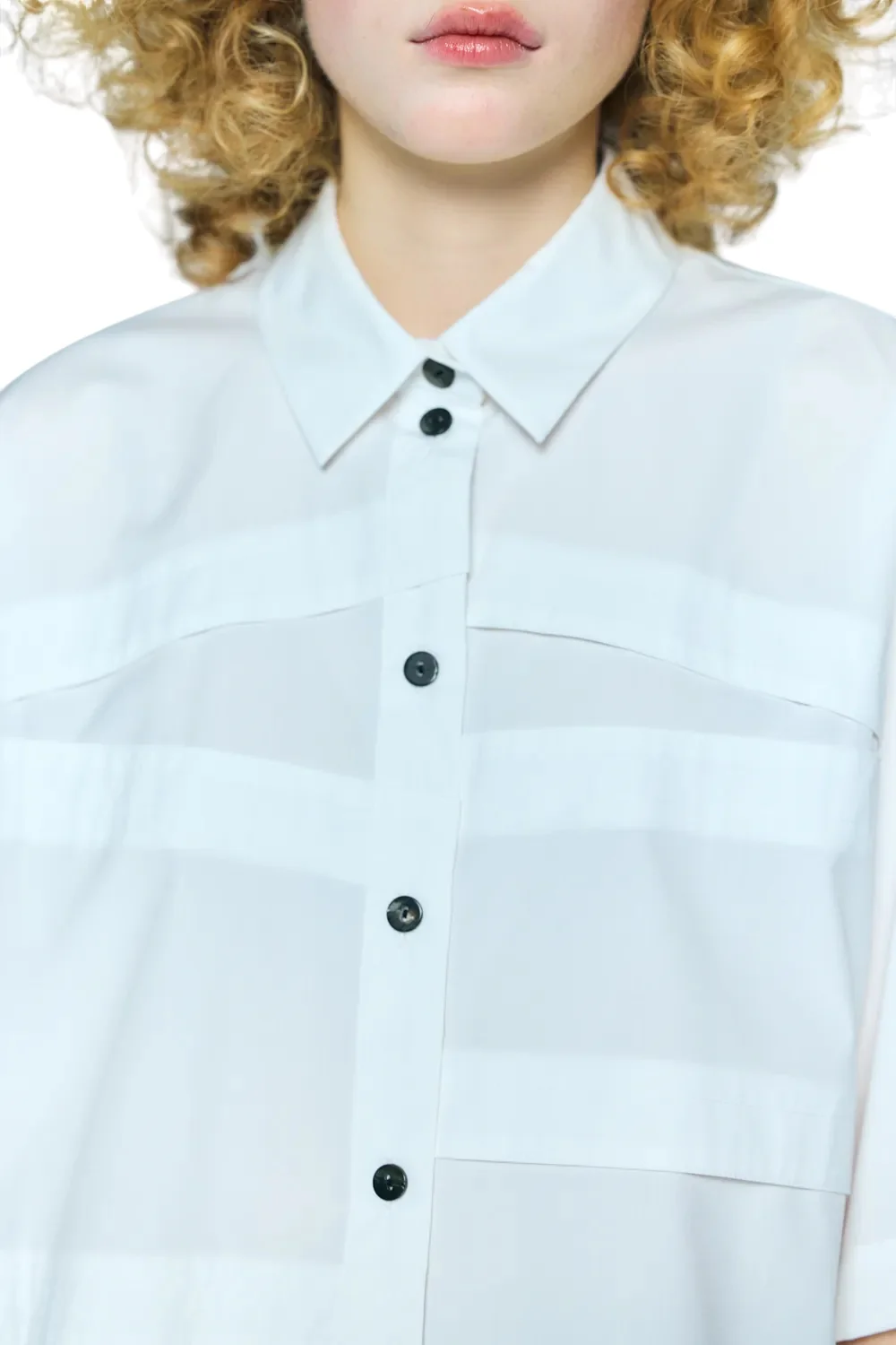 Enfold White Step Shirt White - Image 4