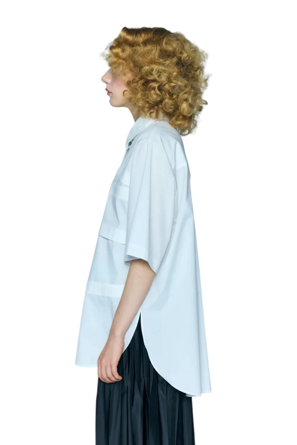 Enfold White Step Shirt White - Image 5