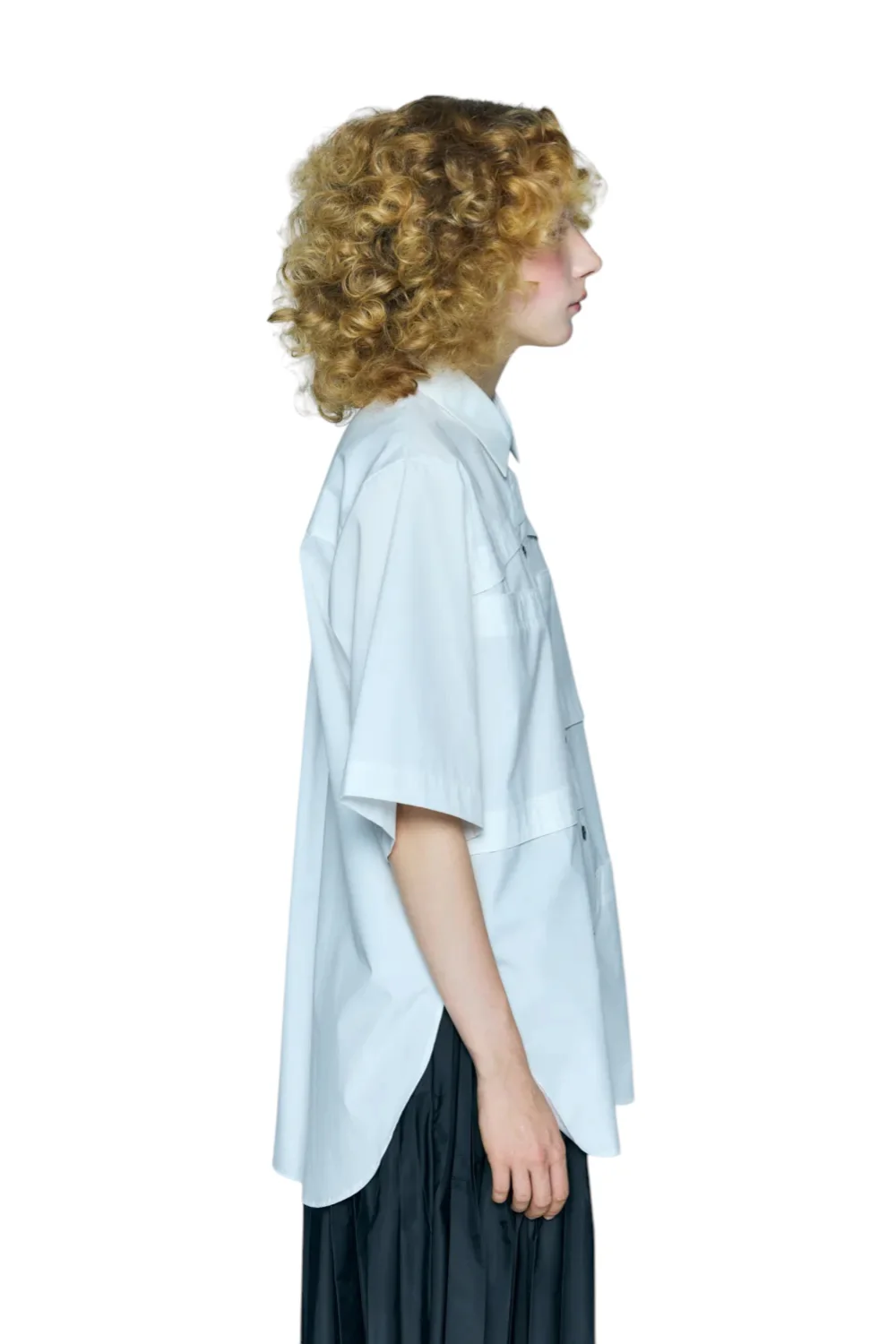 Enfold White Step Shirt White - Image 7