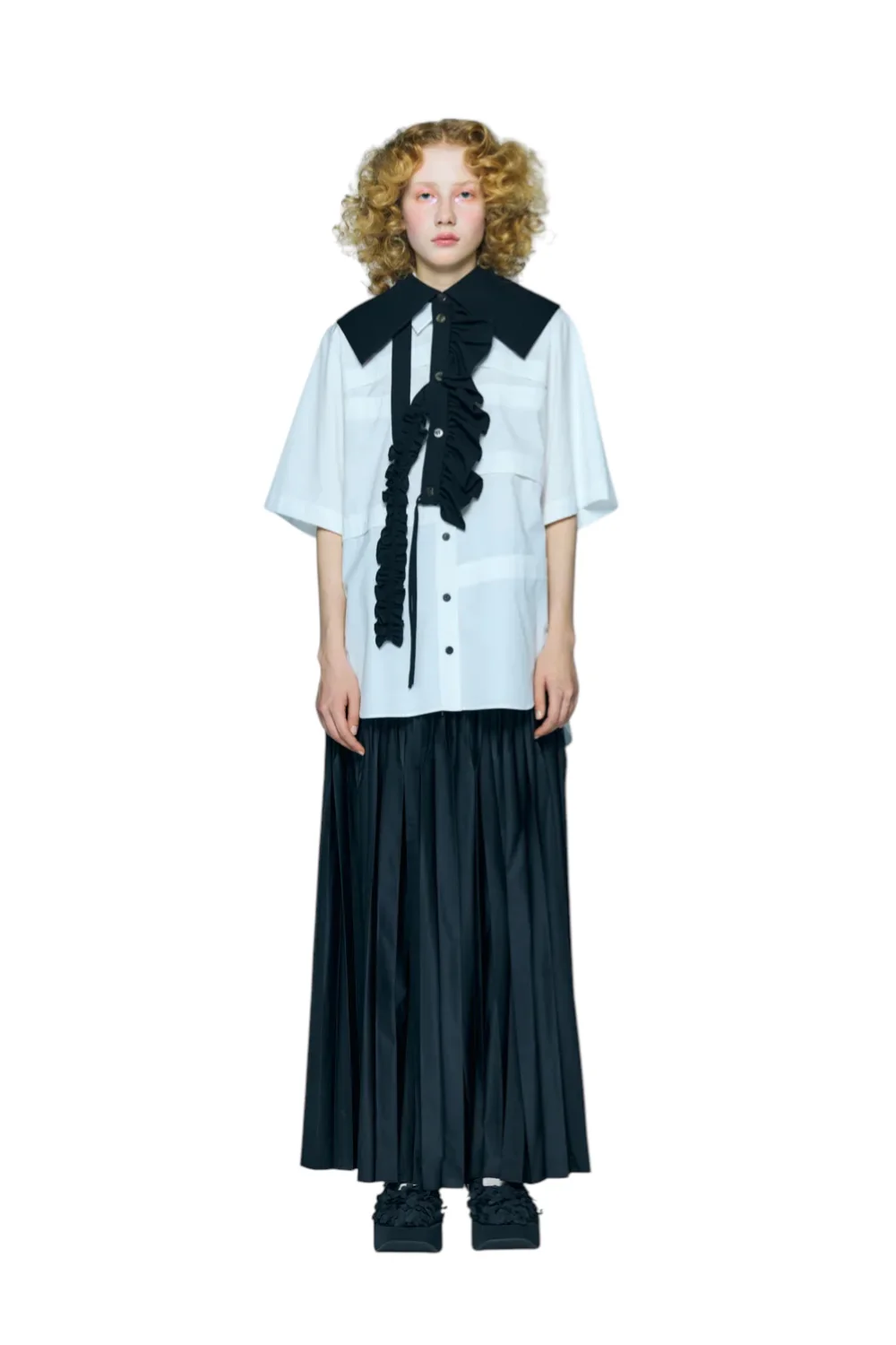 Enfold White Step Shirt White - Image 8