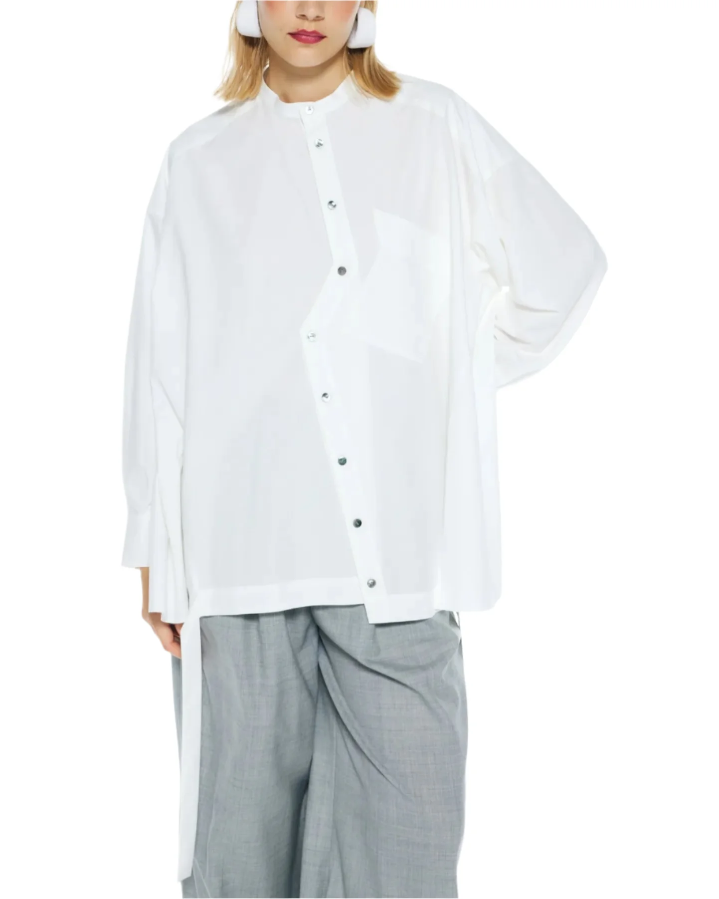 Enfold Wide Box Shirt Off White - Image 5