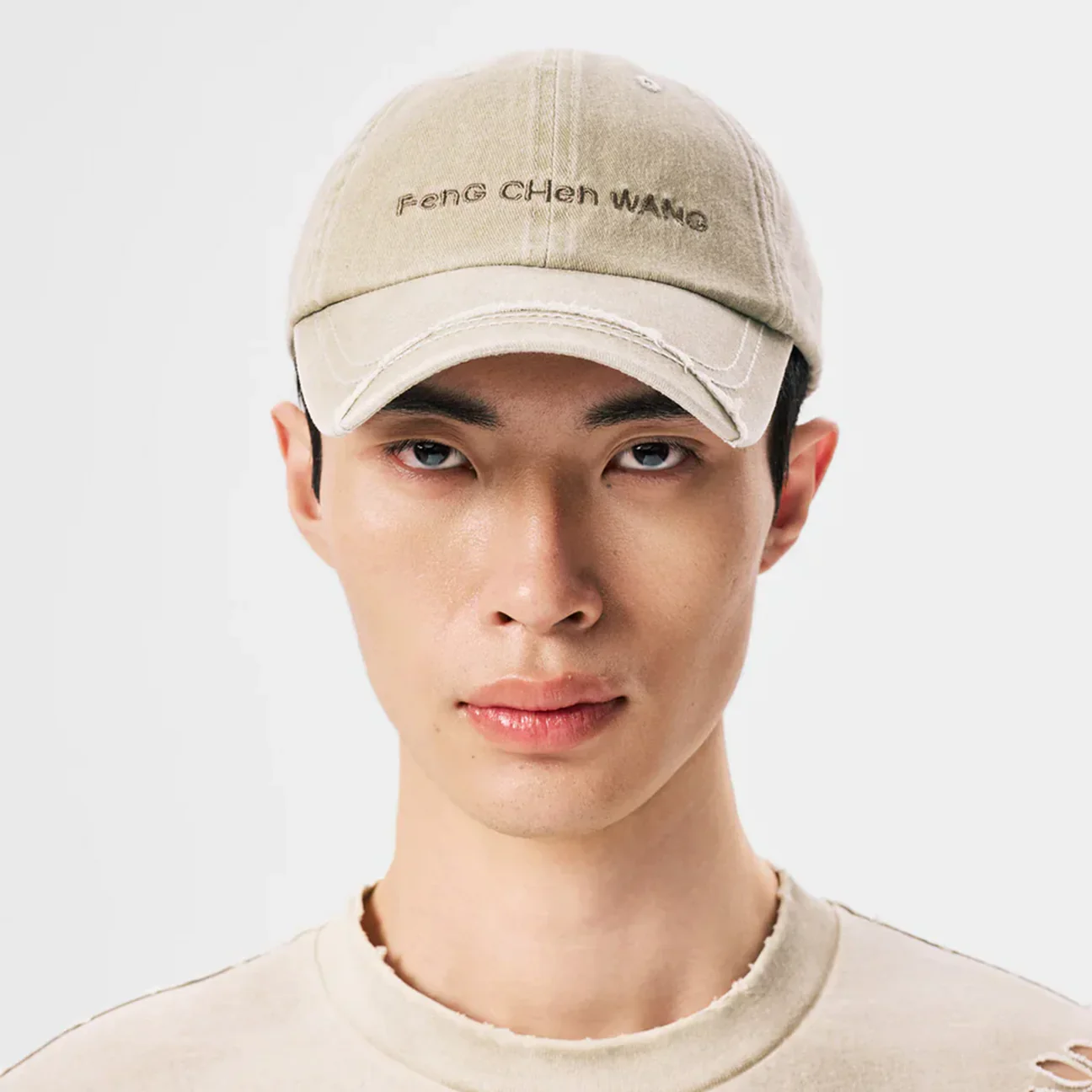 FengChenWang Beige Baseball Cap - Image 5