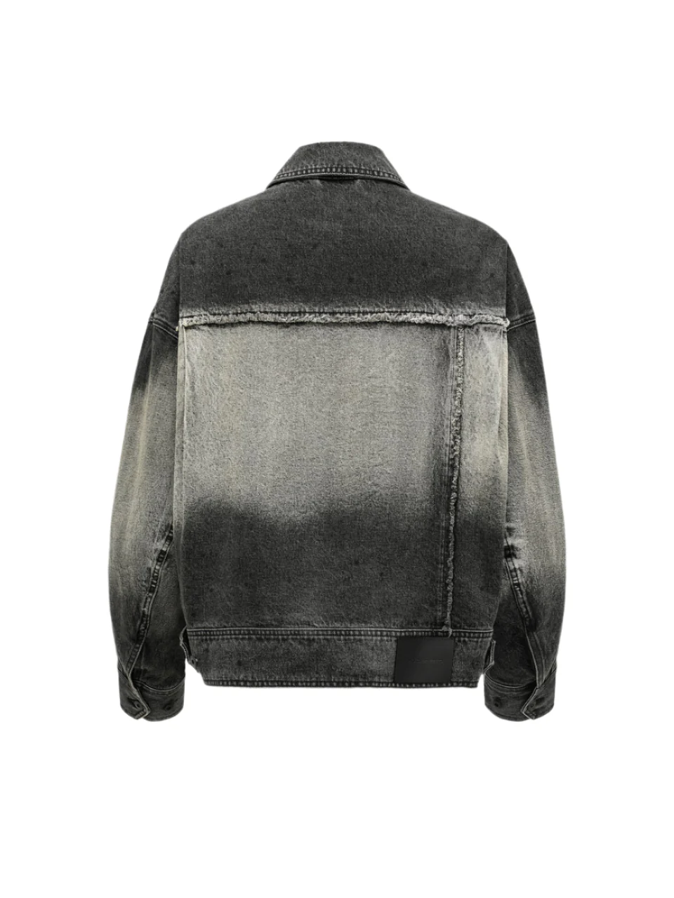 FengChenWang Denim Deconstructed Washed Jacket - Image 3